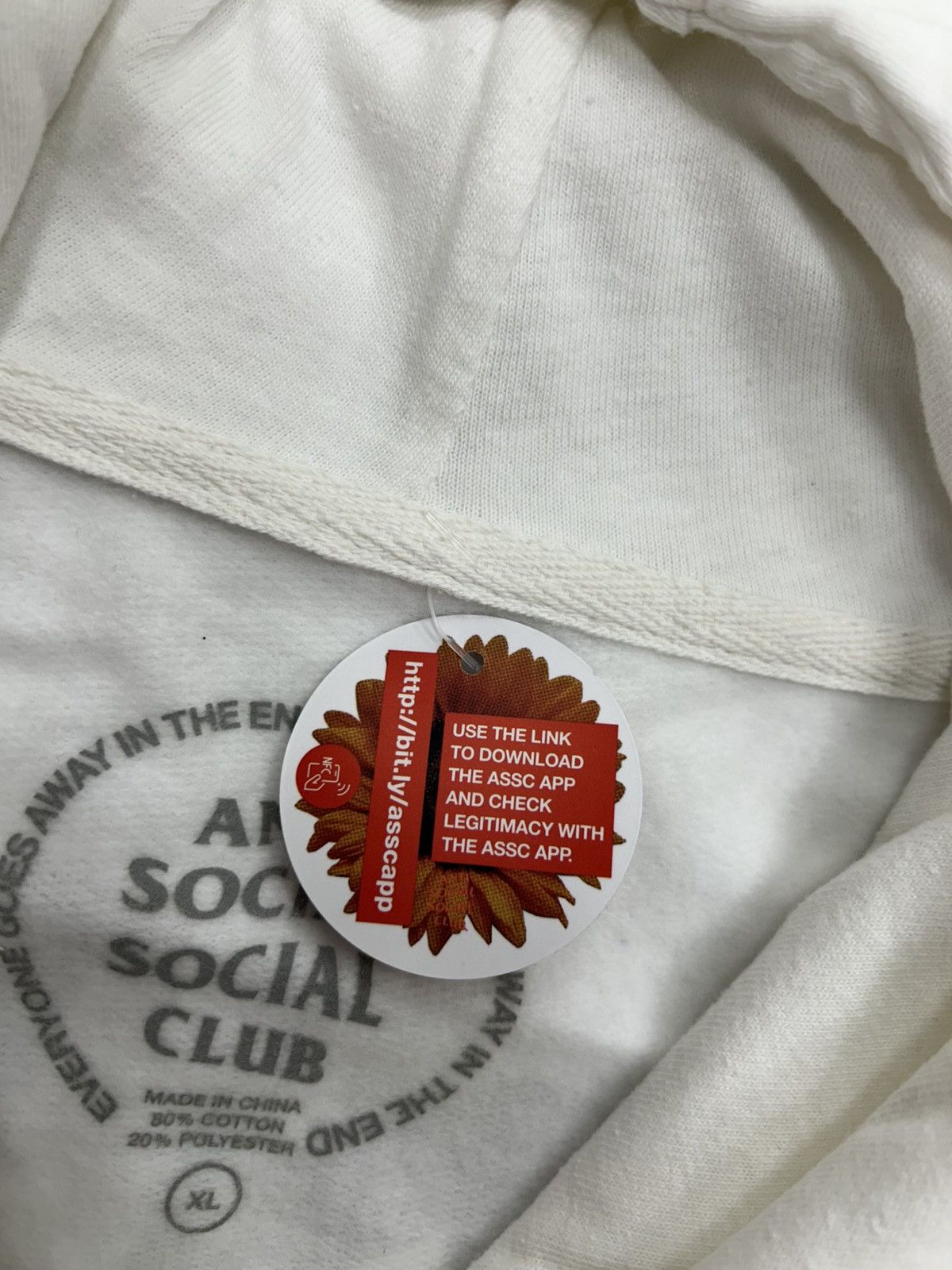 Anti Social Social Club Anti Social Social Club Polo Cutty The 101 Hoodie “White” Size US XL / EU 56 / 4 - 3 Thumbnail