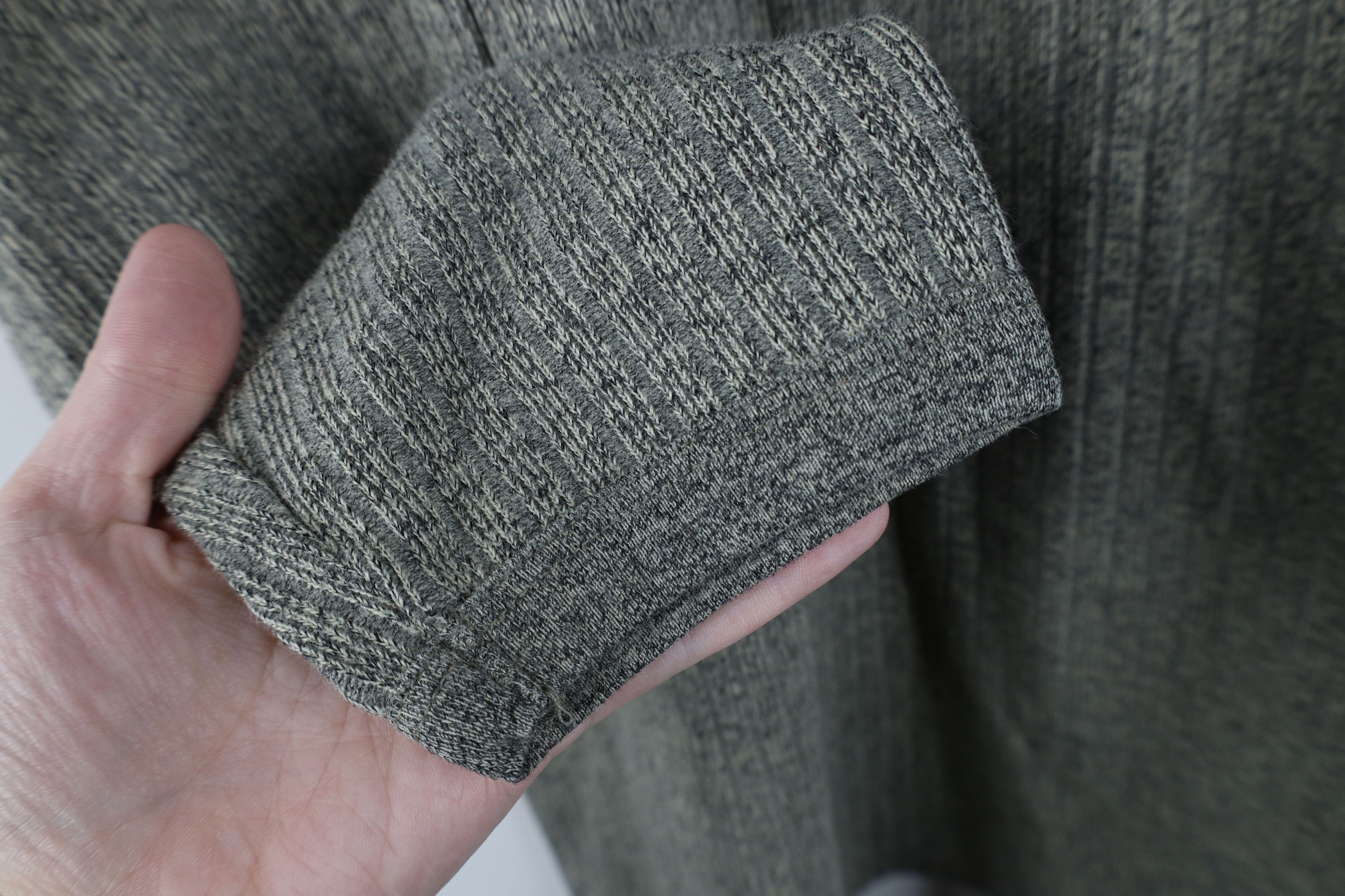 Vintage Vintage 90s Streetwear Ribbed Knit Long Sleeve T-Shirt Gray Size US XL / EU 56 / 4 - 4 Thumbnail