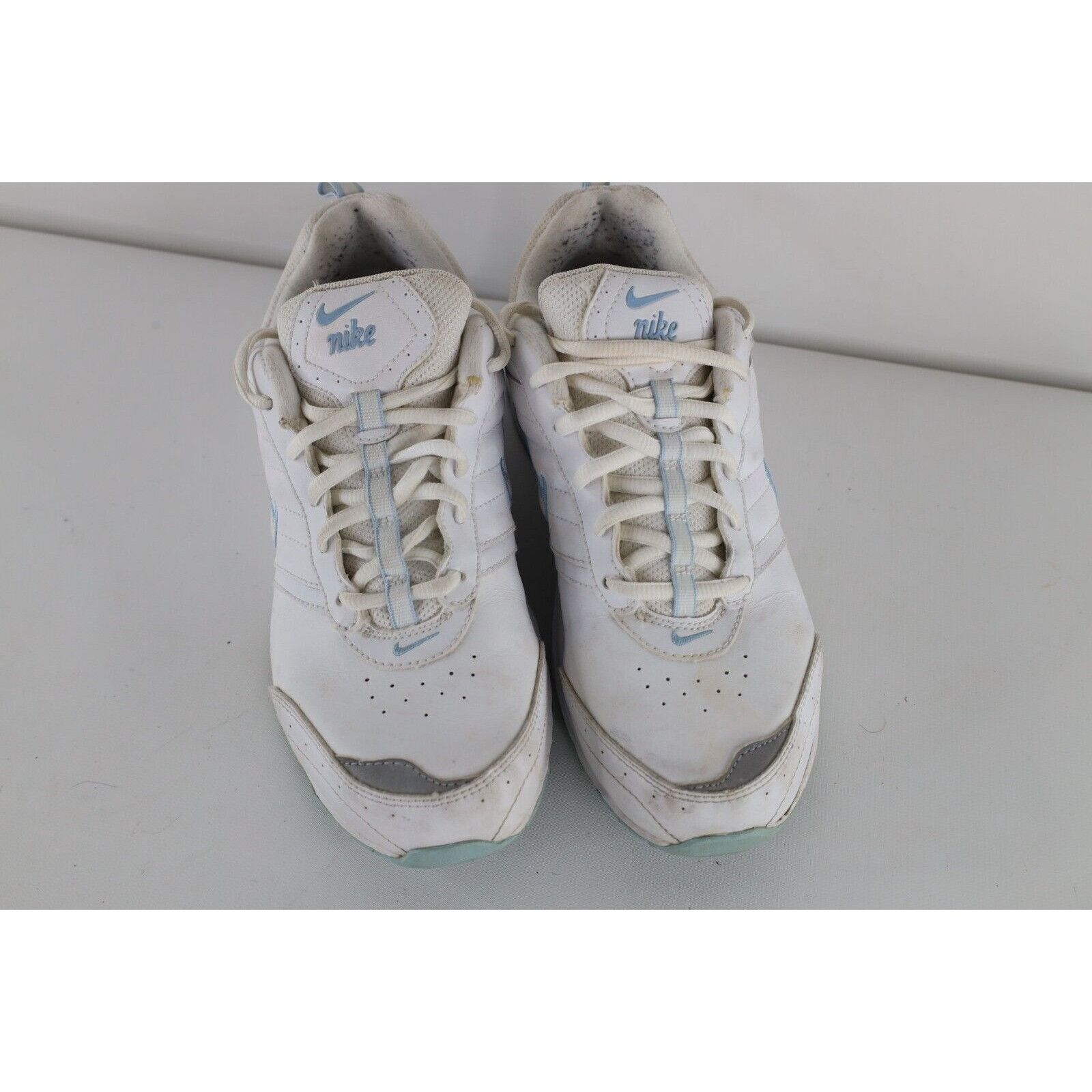 Nike × Vintage Vintage Y2K Nike Distressed Leather Spell Out Shoes Size US 8 / IT 38 - 2 Thumbnail
