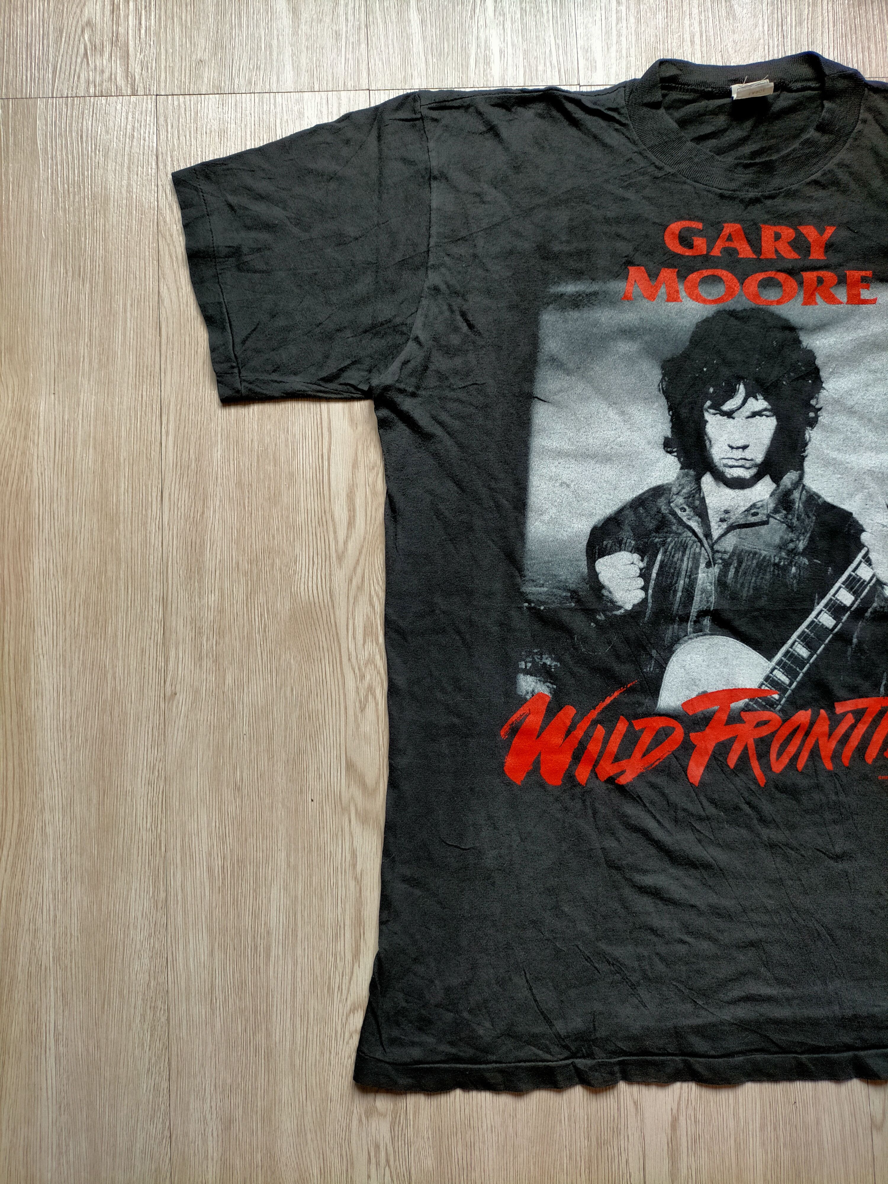 Band Tees Vintage 1987 Gary Moore Sigle Stich black tee Size Large Size US L / EU 52-54 / 3 - 7 Thumbnail