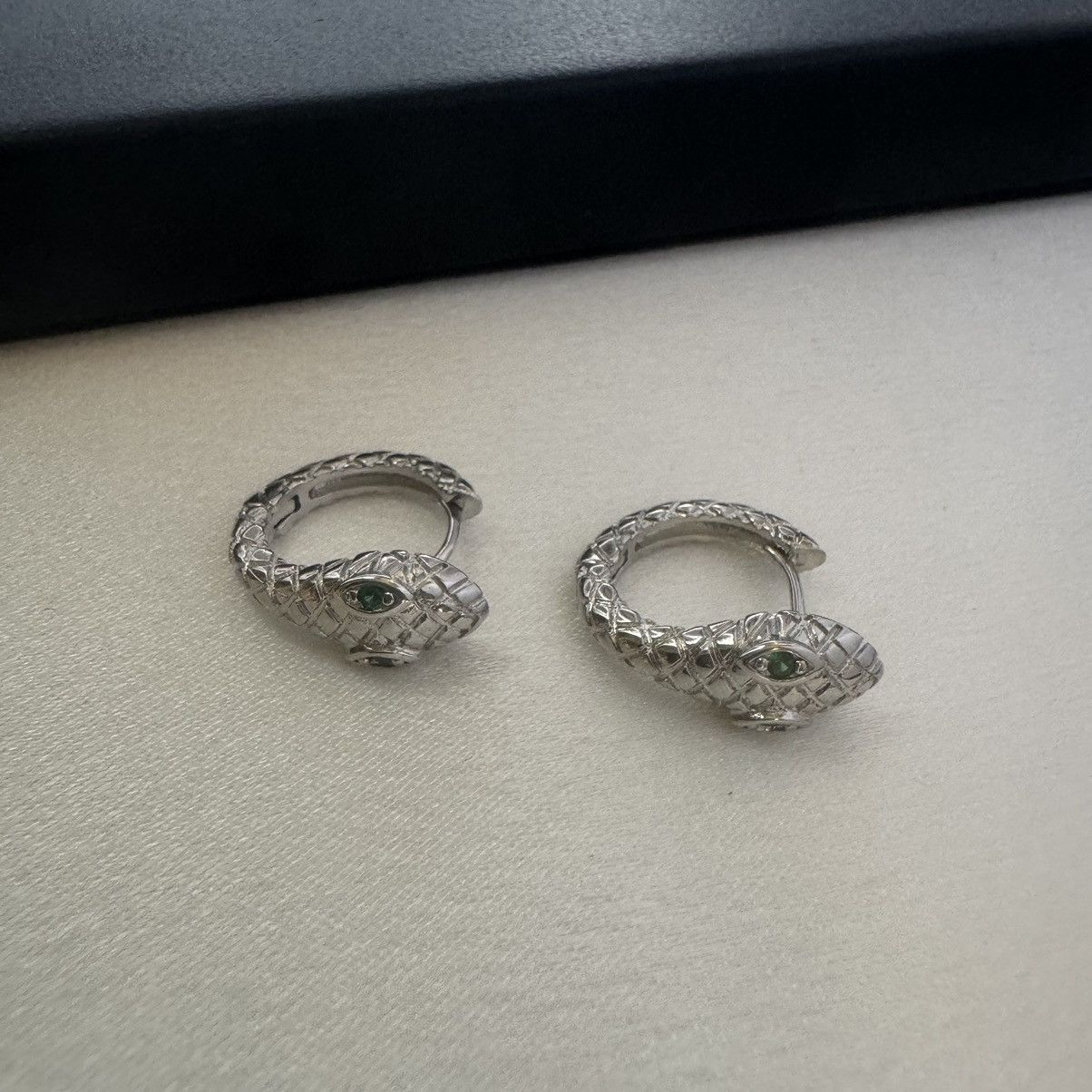 Other Snake Small Hoop Earrings for Men Women Hip Hop Unisex Style Size ONE SIZE - 1 Thumbnail