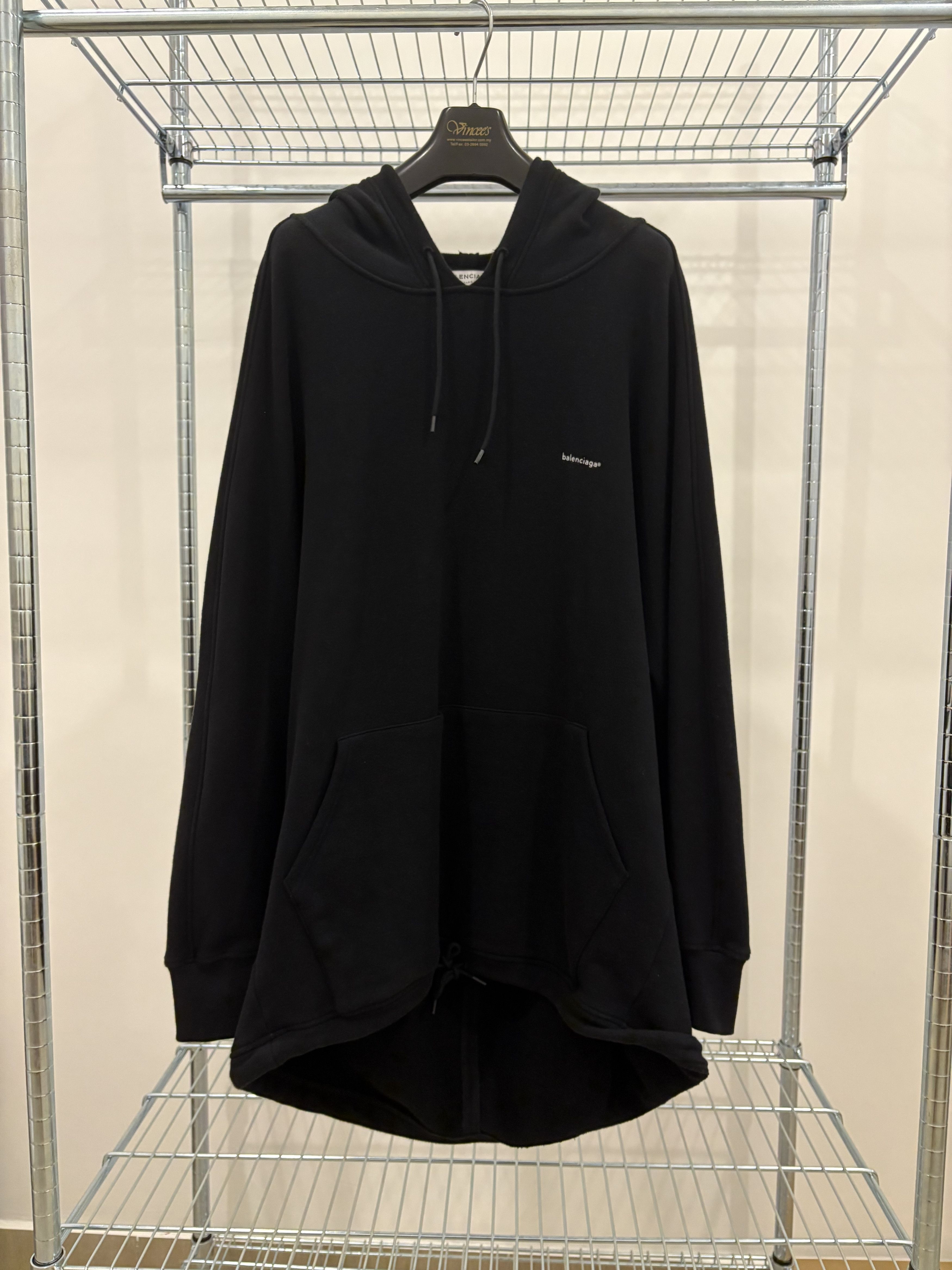 Balenciaga Balenciaga Logo Black Hoodie Size US S / EU 44-46 / 1 - 1 Thumbnail