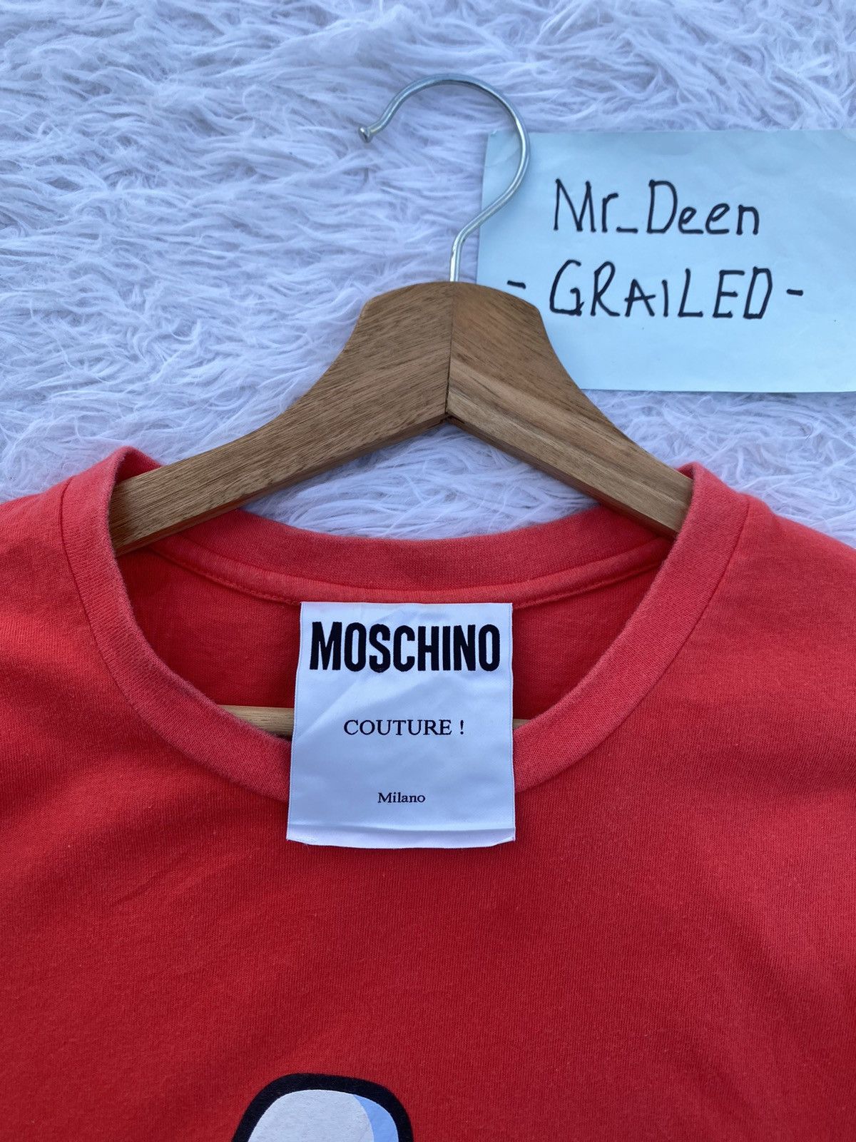 Moschino Rare MOSCHINO Couture Red Tshirt Size US M / EU 48-50 / 2 - 8 Thumbnail