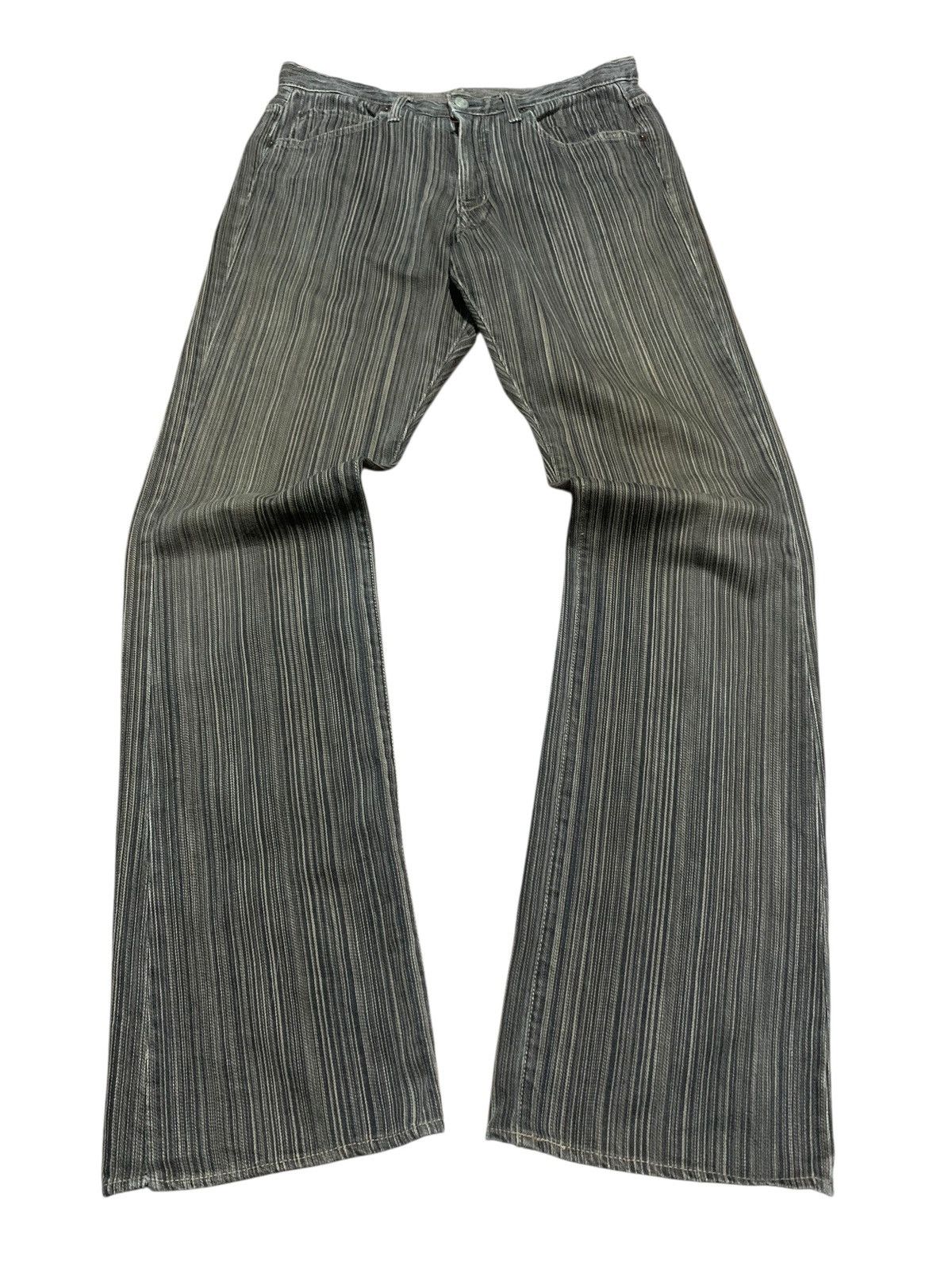 Blue Blue Japan Vintage Blue Way Japan pin striped grunge straight jeans Size US 29 - 1 Thumbnail