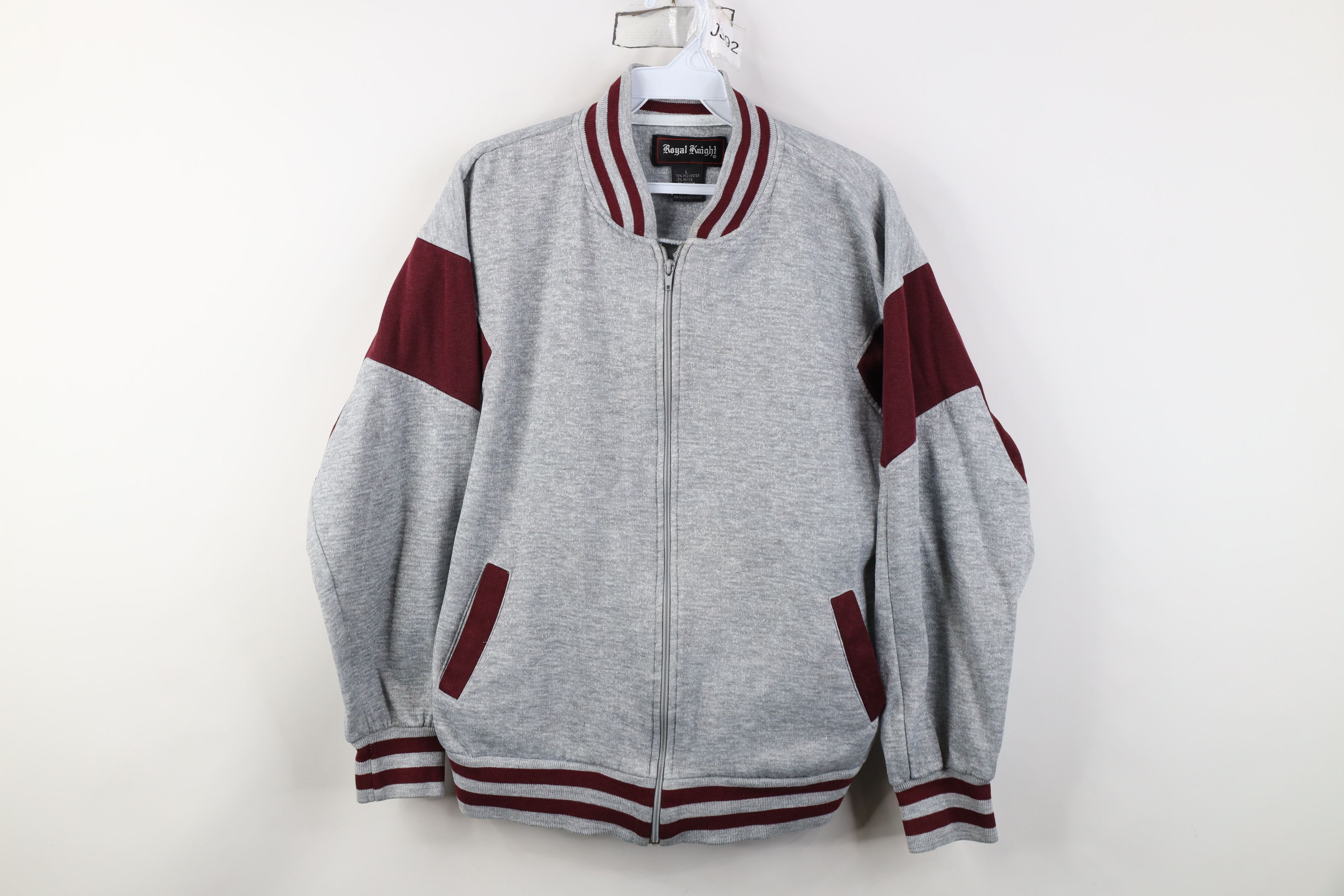 Vintage Vintage 70s Streetwear Block Triblend Full Zip Track Jacket Size US L / EU 52-54 / 3 - 1 Thumbnail