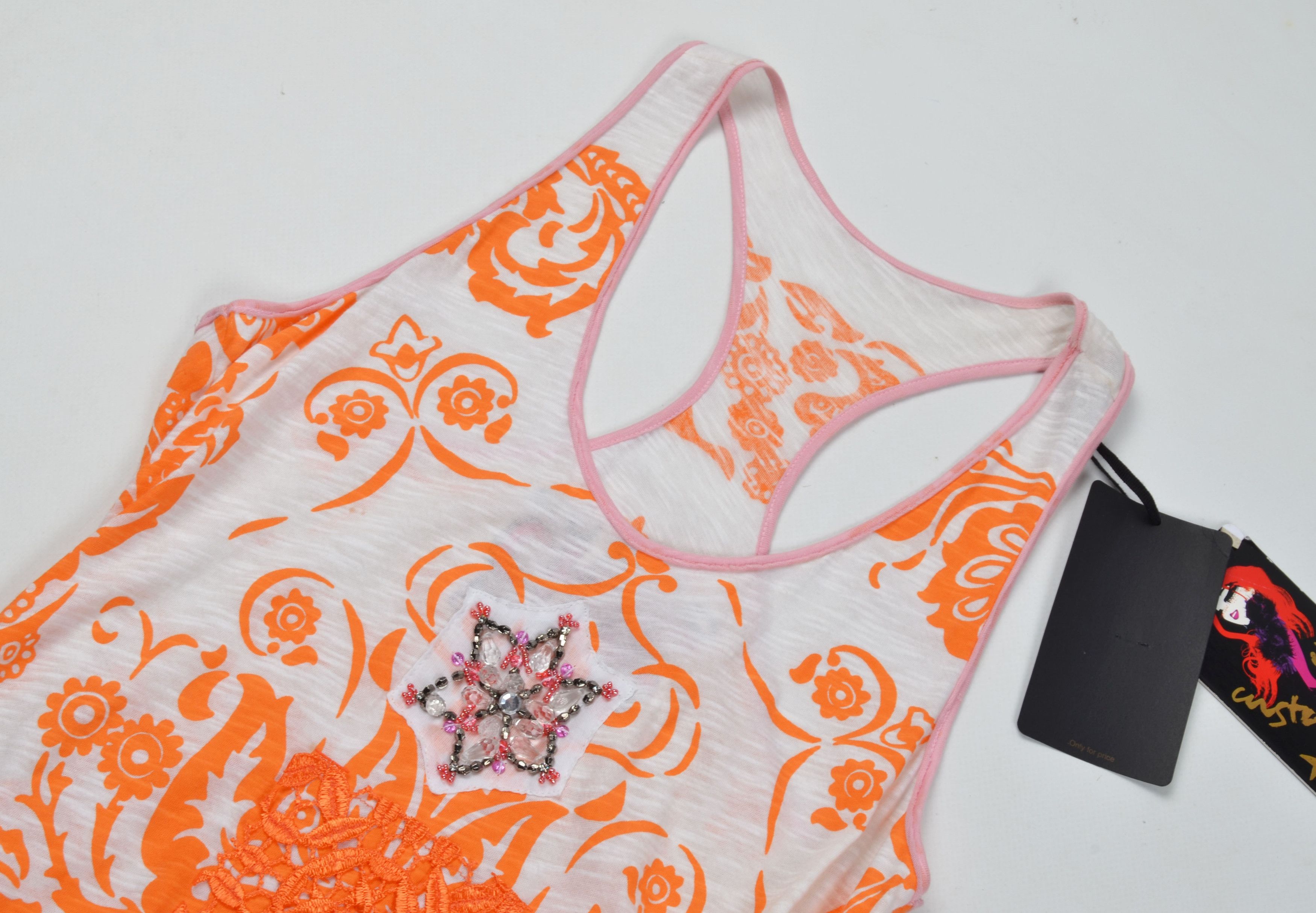 Custo Barcelona × Designer × Vintage Custo Barcelona Y2K Beaded Embellishments Fairy Mini Dress Size S / US 4 / IT 40 - 5 Thumbnail