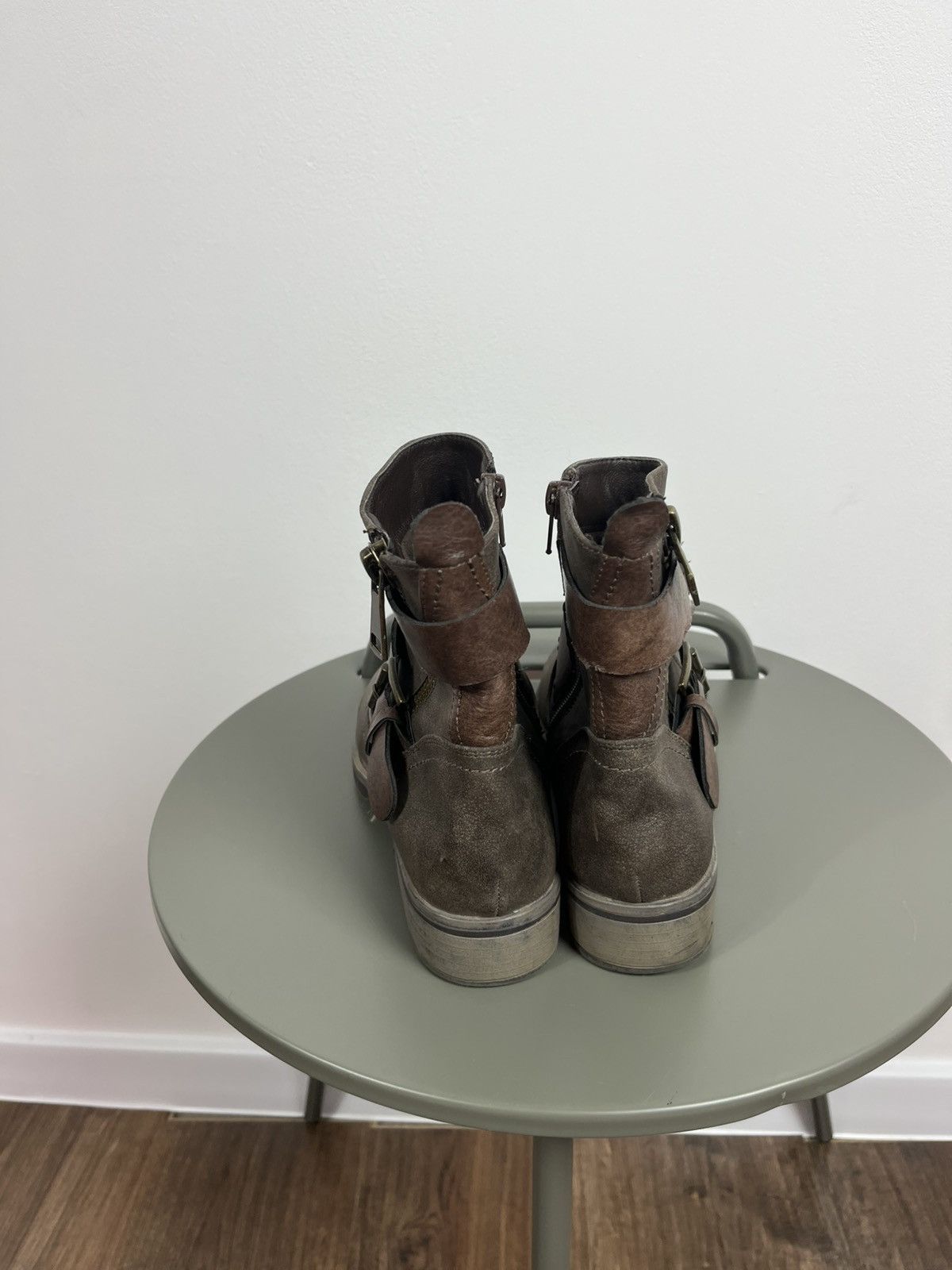 Other Avant Garde Brown Faux Leather Boots Buckle EU 37 Size US 7 / IT 37 - 4 Thumbnail