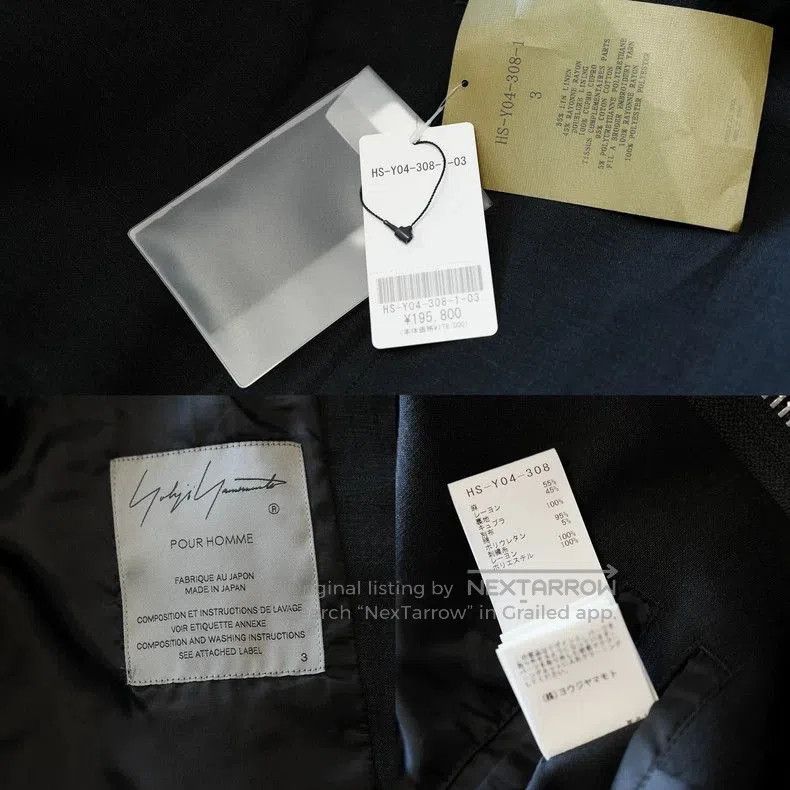 Yohji Yamamoto Yohji Yamamoto Pleated Embroidered Jacket. Size US M / EU 48-50 / 2 - 9 Thumbnail