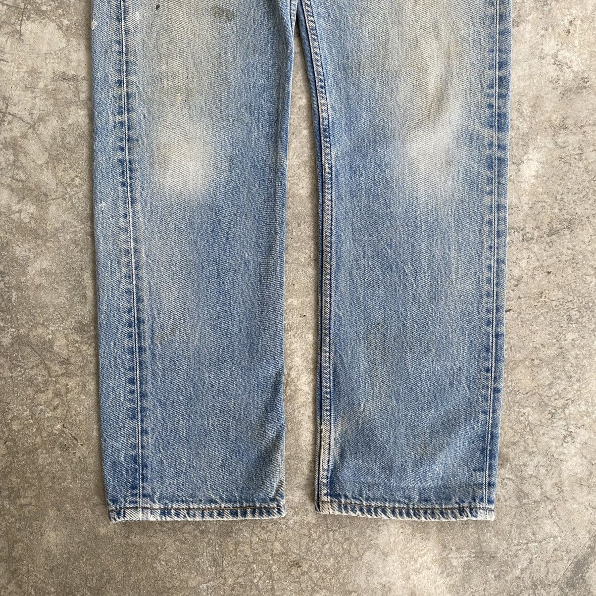 Levi's Vintage Levis 501 Faded Stonewashed Blue Distressed Jeans Size US 32 / EU 48 - 9 Thumbnail