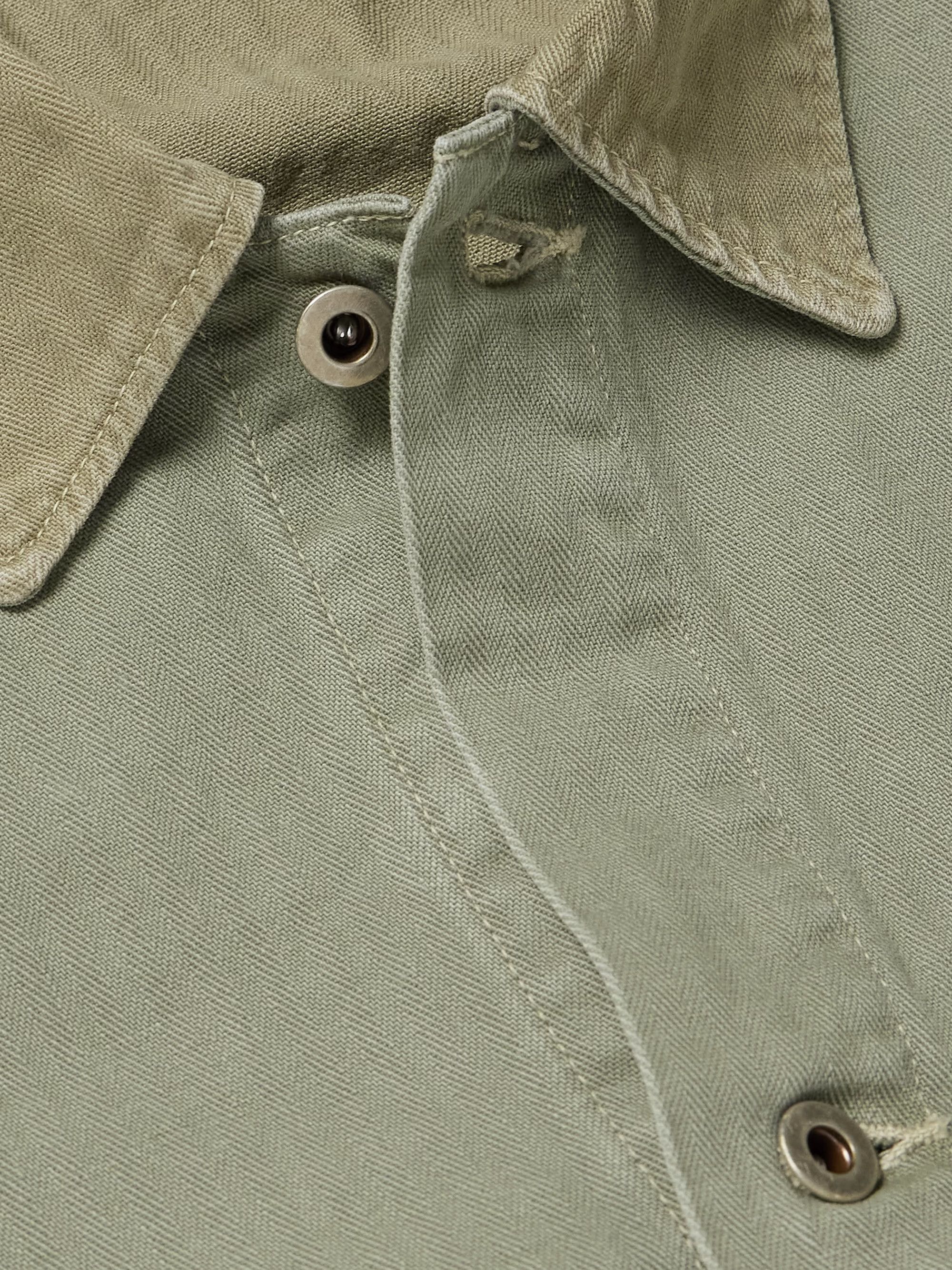 Orslow 💚 Orslow Herringbone Utility Coverall Jacket Green NEW Size US L / EU 52-54 / 3 - 5 Thumbnail