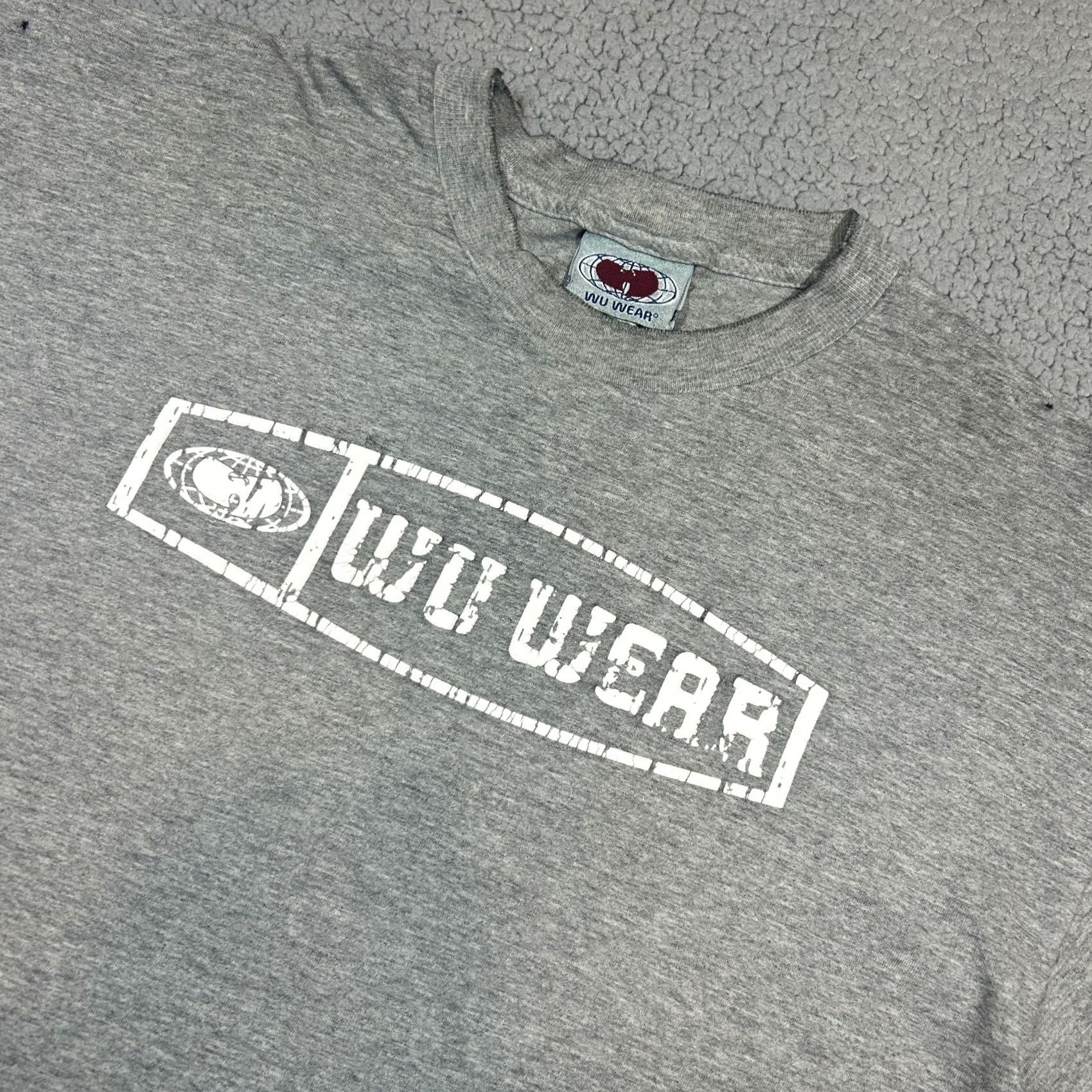 Vintage VINTAGE Wu Wear T Shirt Gray Mens XL USA Made Size US XL / EU 56 / 4 - 2 Thumbnail