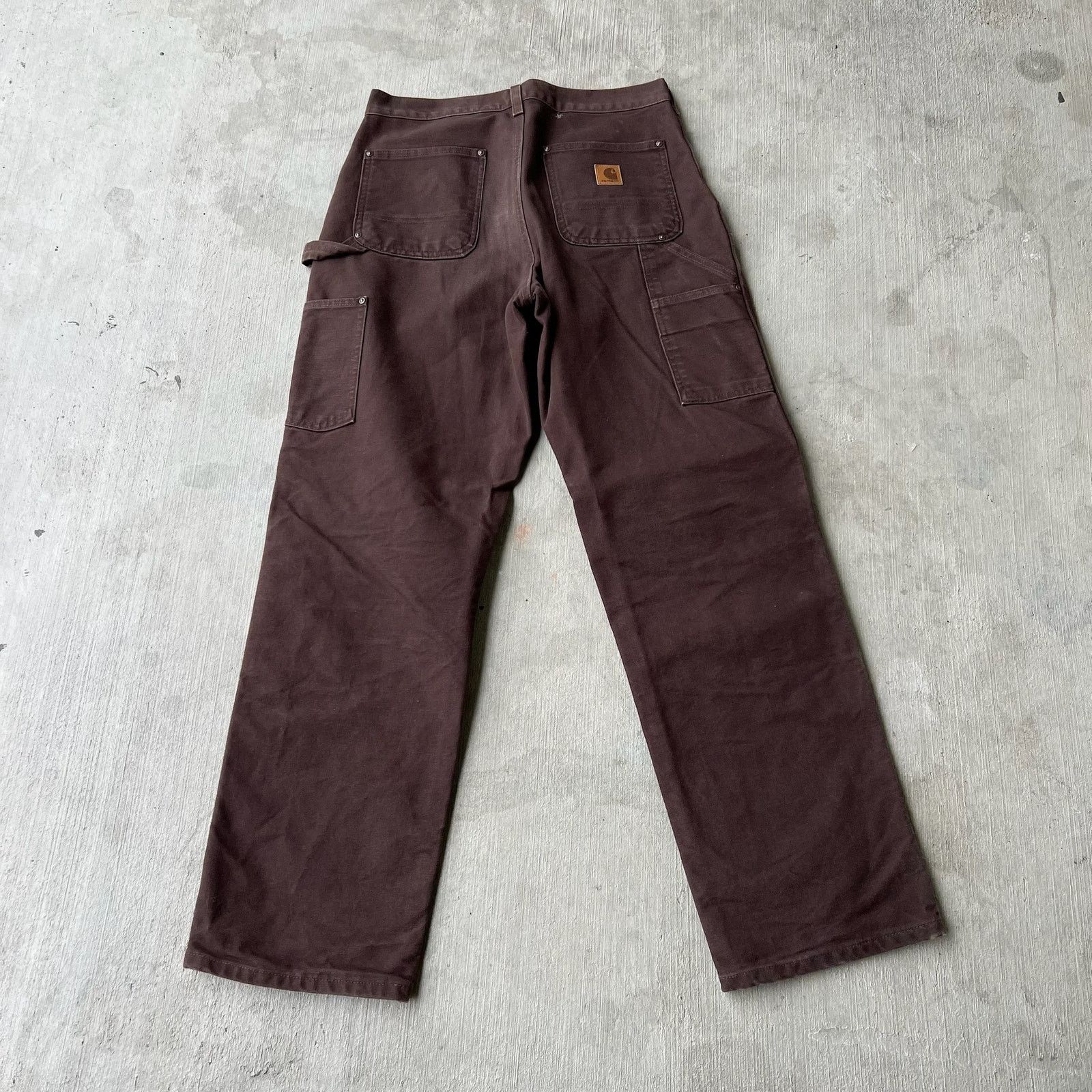 Carhartt × Vintage Carhartt brown double knee work wear carpenter pants Size US 31 - 5 Thumbnail