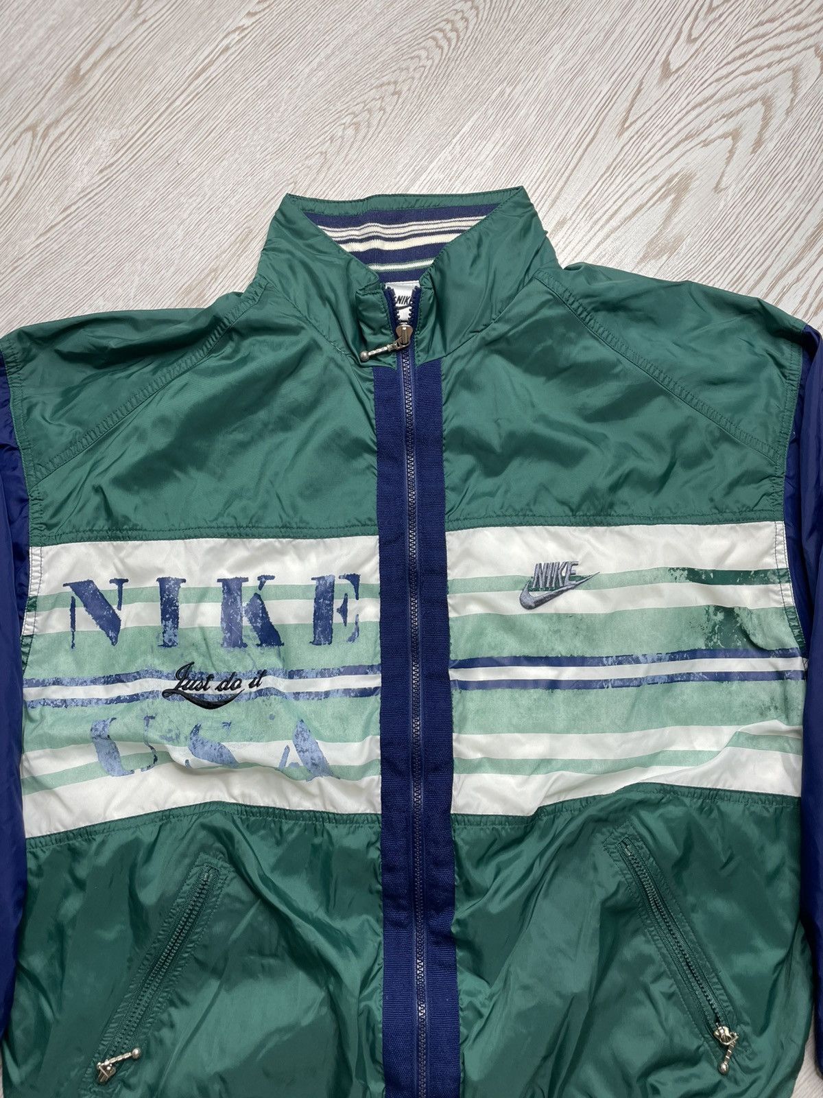 Nike × Vintage Vintage Nike USA Track Jacket size L Size US L / EU 52-54 / 3 - 2 Thumbnail