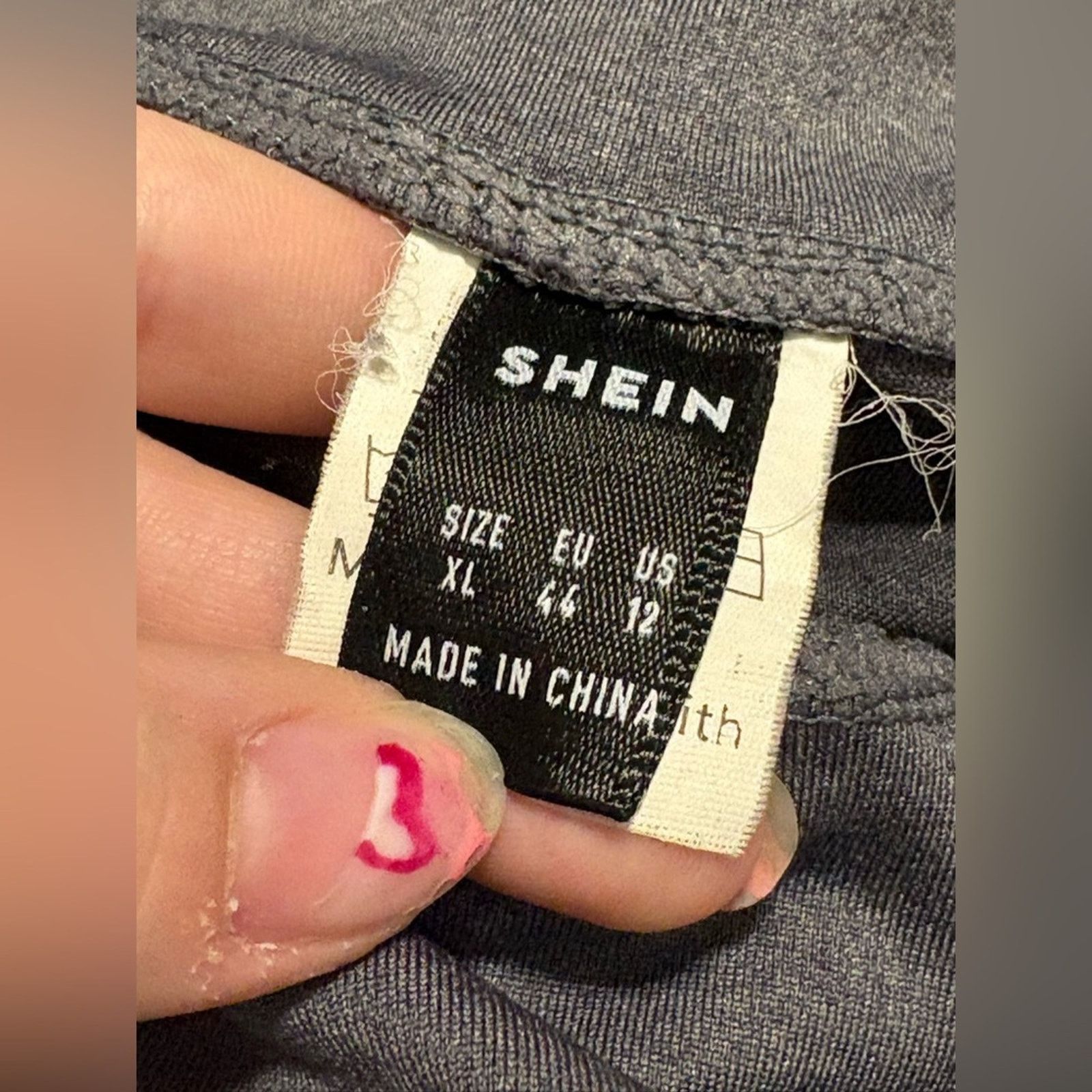 Shein (Shein) Gray Biker Shorts: Size XL Size 34" / US 12 / IT 48 - 3 Thumbnail