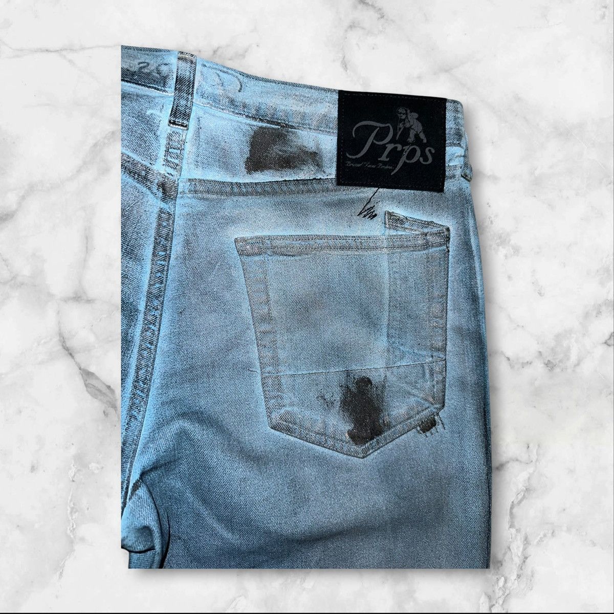 Prps Prps Waxed Jeans Size US 33 - 5 Thumbnail