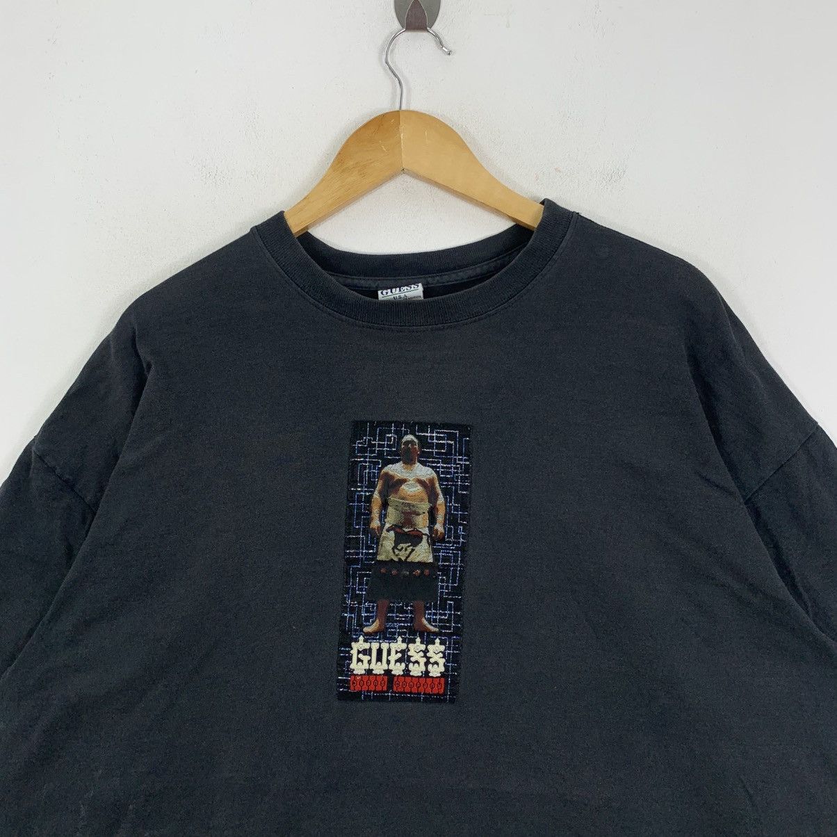 Guess Vintage 90s GUESS USA SUMO Jeans Company Short Sleeve Tshirt Size US XXL / EU 58 / 5 - 4 Thumbnail