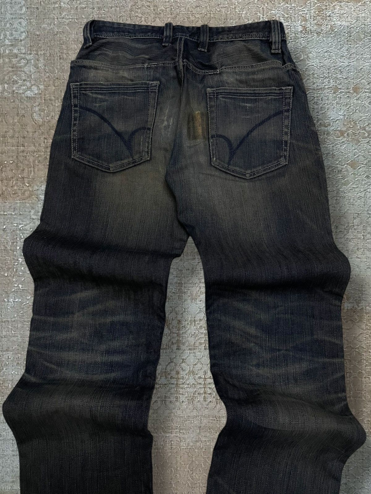 Japanese Brand Vintage 1990s Designer Back Number Mudwash Style Denim Size US 28 / EU 44 - 11 Thumbnail