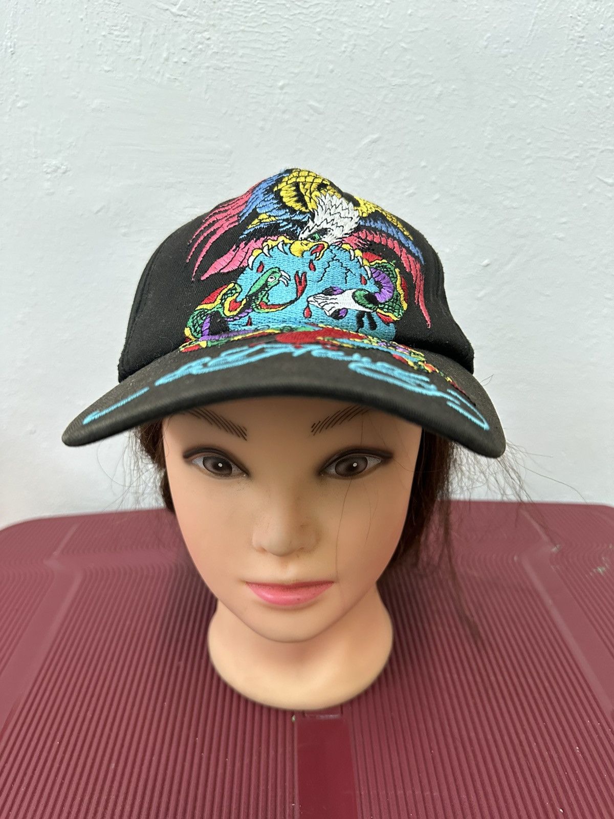 Ed Hardy Ed Hardy Kids Cap by Christian Audigier Vintage Tattoo Size ONE SIZE - 2 Thumbnail