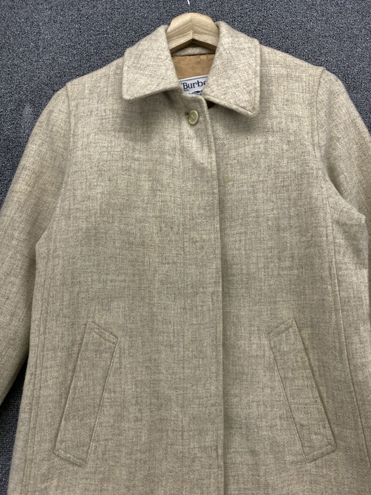 Burberry Vintage 90s Burberry Button Up Wool Jacket Size S / US 4 / IT 40 - 5 Thumbnail