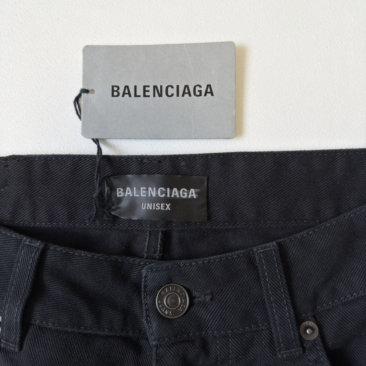 Balenciaga ‘Heel Bite’ Soft Black Left Hand Denim Jeans Size US 30 / EU 46 - 6 Thumbnail