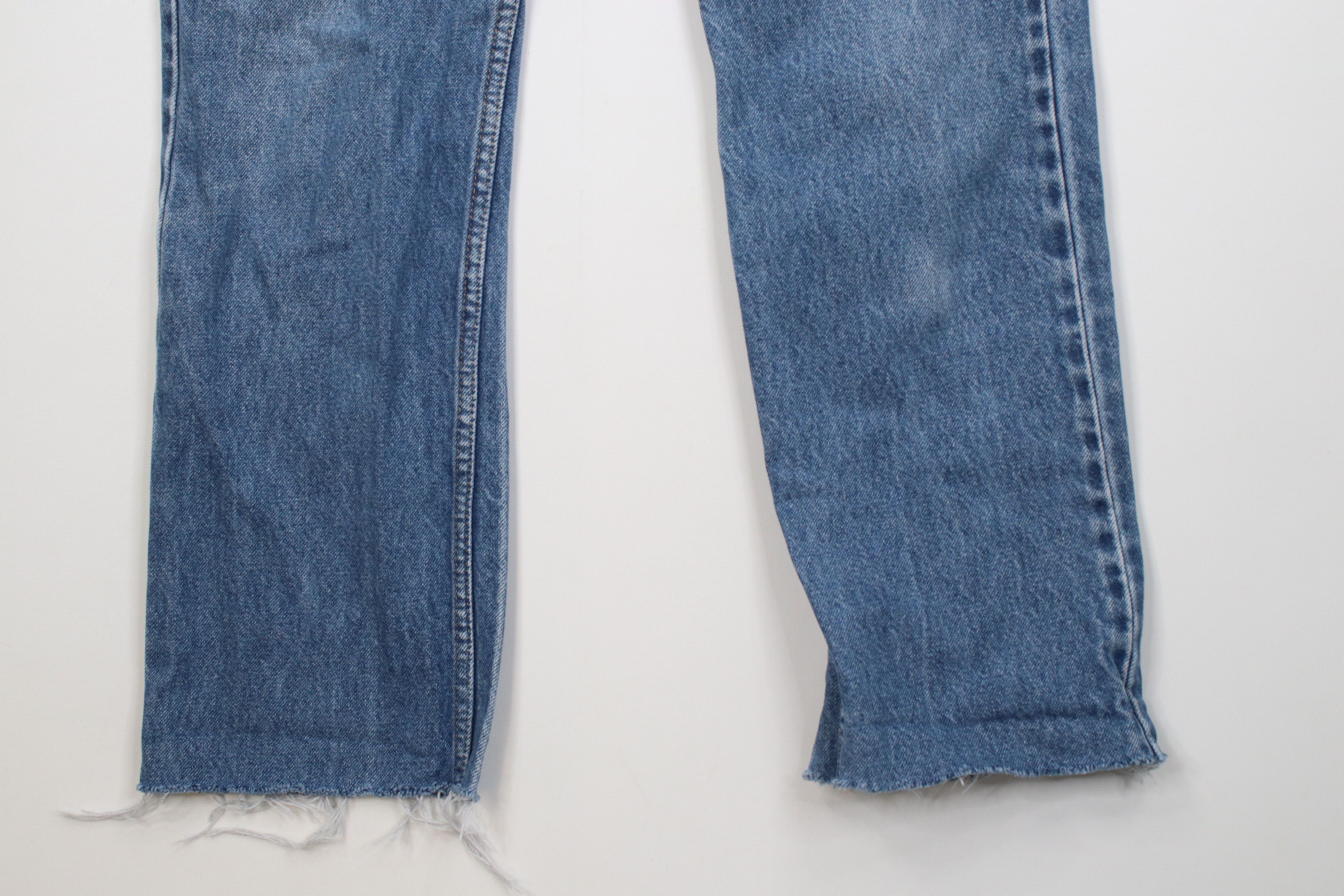 Levi's Vintage Y2K Levis 505 Off Regular Straight Leg Jeans Blue Size 32" / US 10 / IT 46 - 4 Thumbnail