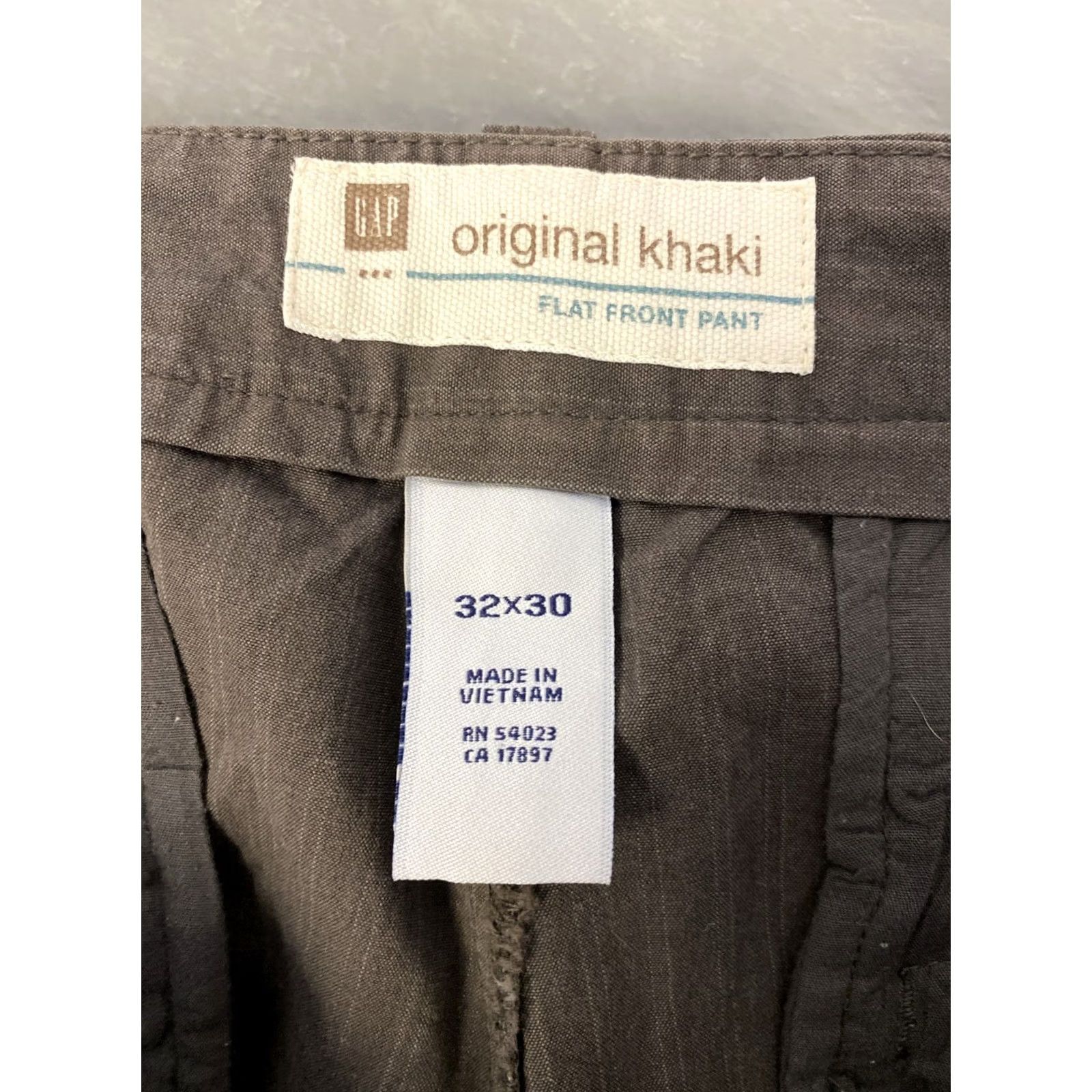 Gap Gap Mens 32x30 Bronze Chino Pants Slim Flat Front Tapered Leg Casual/Business - Cotton Spandex Pocket Zip 30 in Inseam Regular Size US 32 / EU 48 - 7 Thumbnail