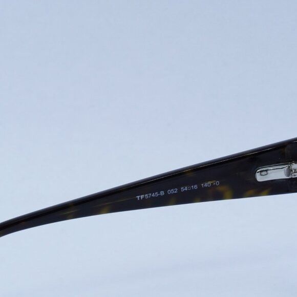 Tommy Hilfiger Tom Ford FT5745-B 052 Eyeglasses Havana 54mm Square Frame Size ONE SIZE - 3 Thumbnail
