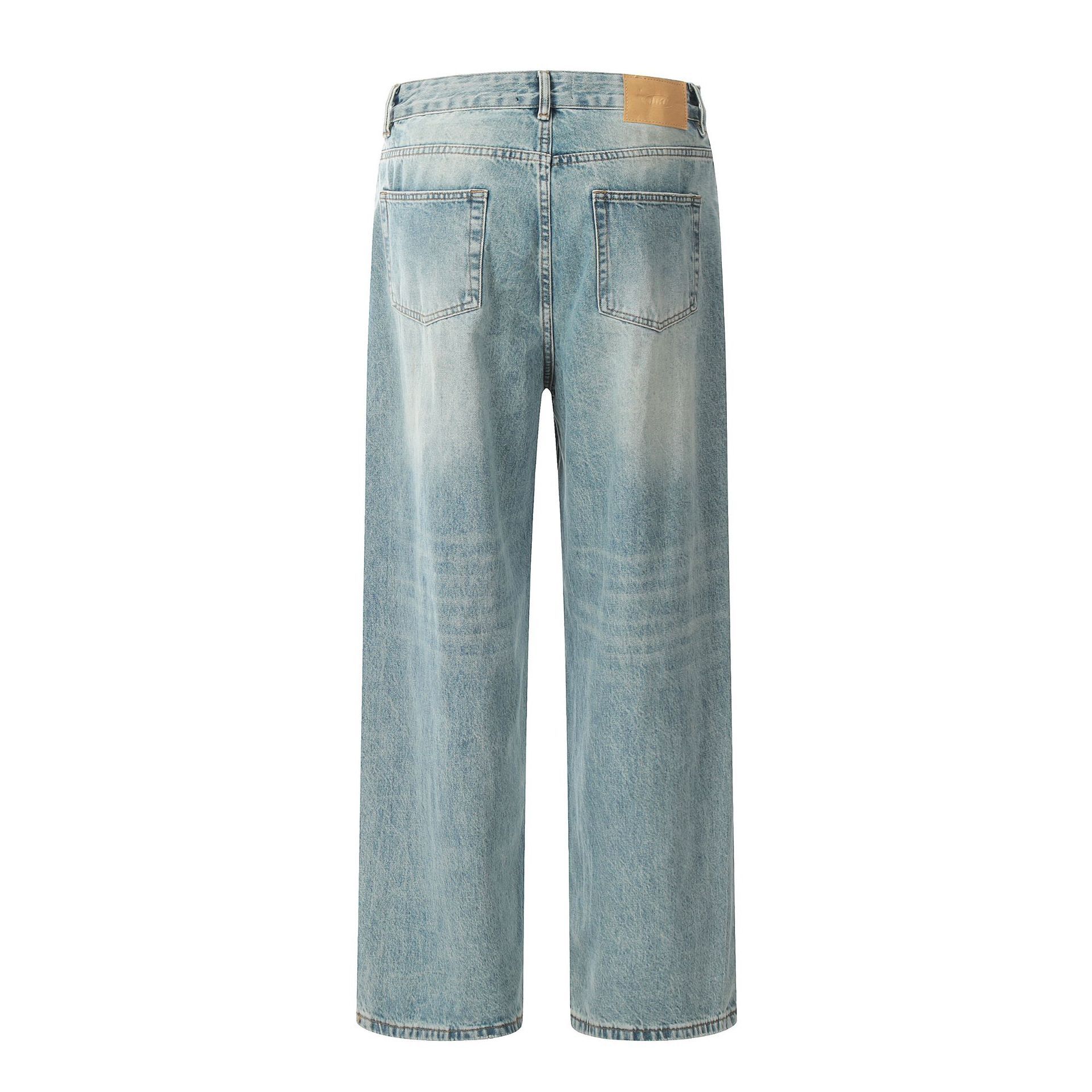 Japanese Brand × Jean American men's washed straight casual cleanfit loose jeans Size US 32 / EU 48 - 2 Thumbnail
