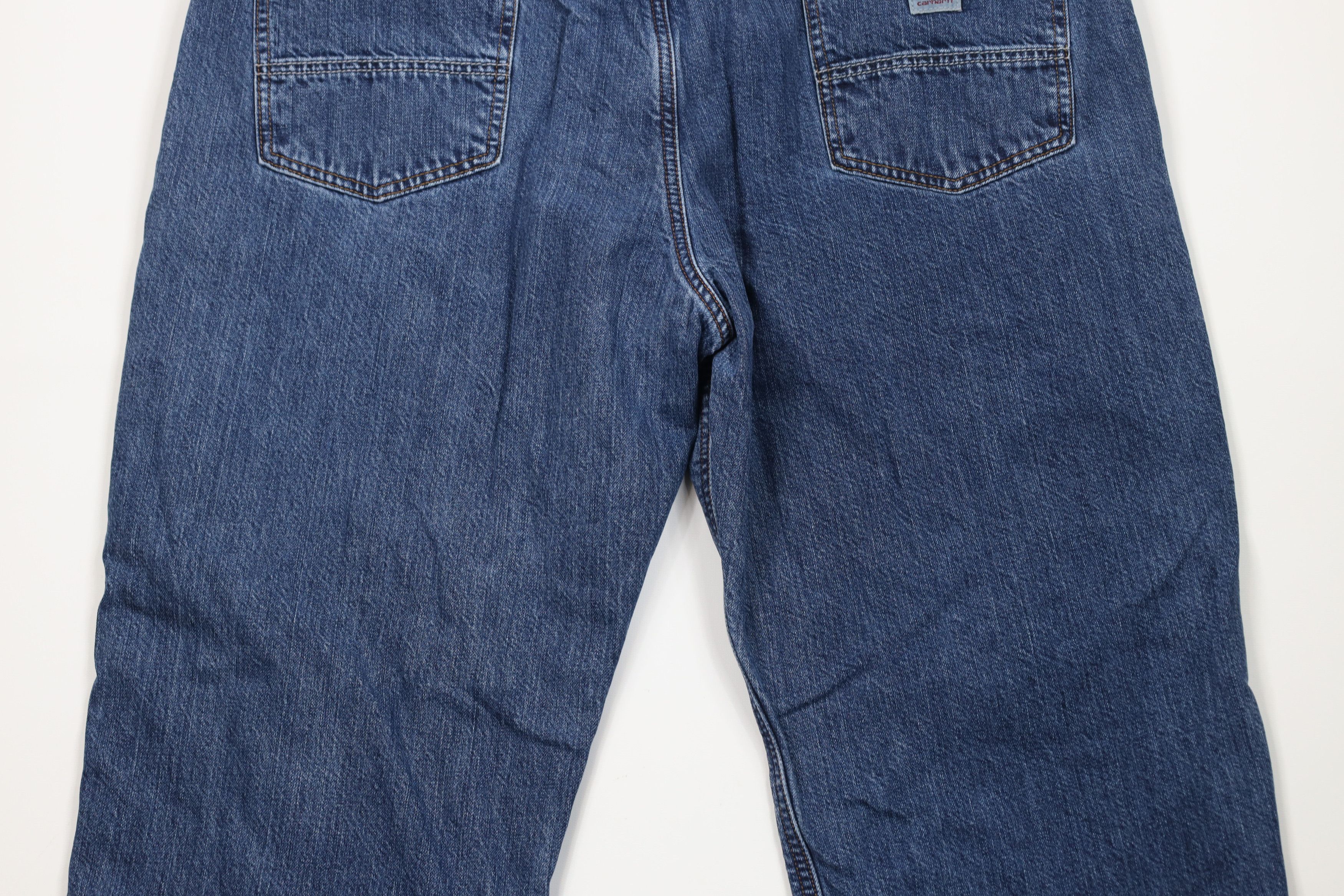 Carhartt Vintage Carhartt Fit Flannel Lined Wide Leg Jeans Blue Size US 42 / EU 58 - 11 Thumbnail
