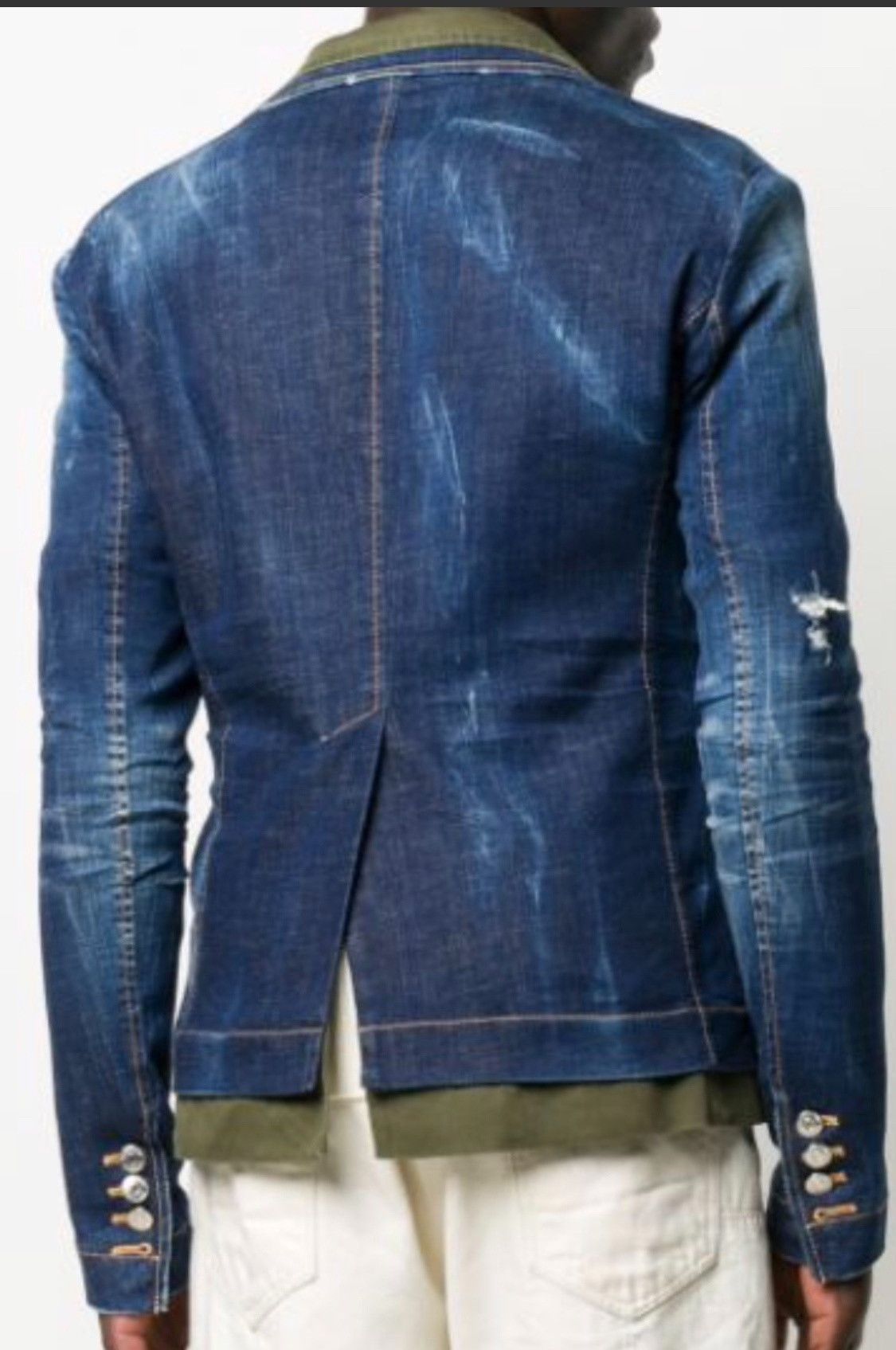 Dsquared2 Dsquared2 Two-Piece Denim Blazer Size US M / EU 48-50 / 2 - 2 Thumbnail