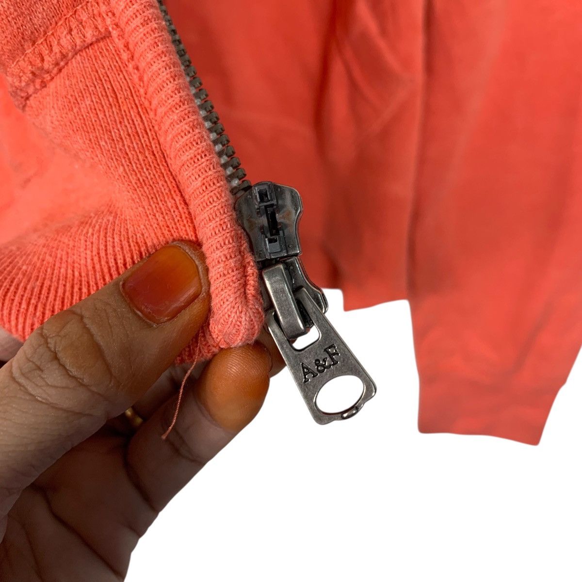 Abercrombie & Fitch ABERCROMBIE Spellout Big Logo Zipper Hoodies #3610-C165 Size US M / EU 48-50 / 2 - 12 Thumbnail