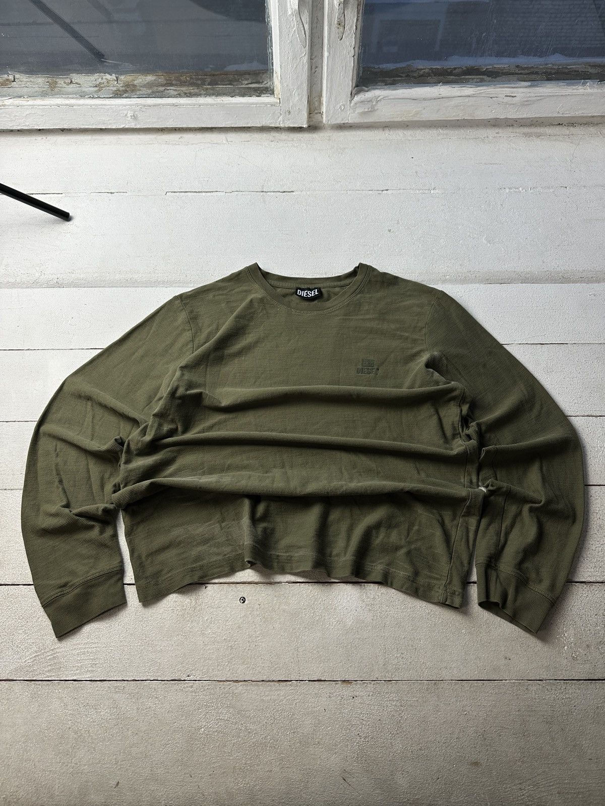 Diesel 🚨CRAZY DIESEL LONGSLEEVE Y2K WITH LOGO STAR RARE OPIUM Size US XL / EU 56 / 4 - 1 Thumbnail