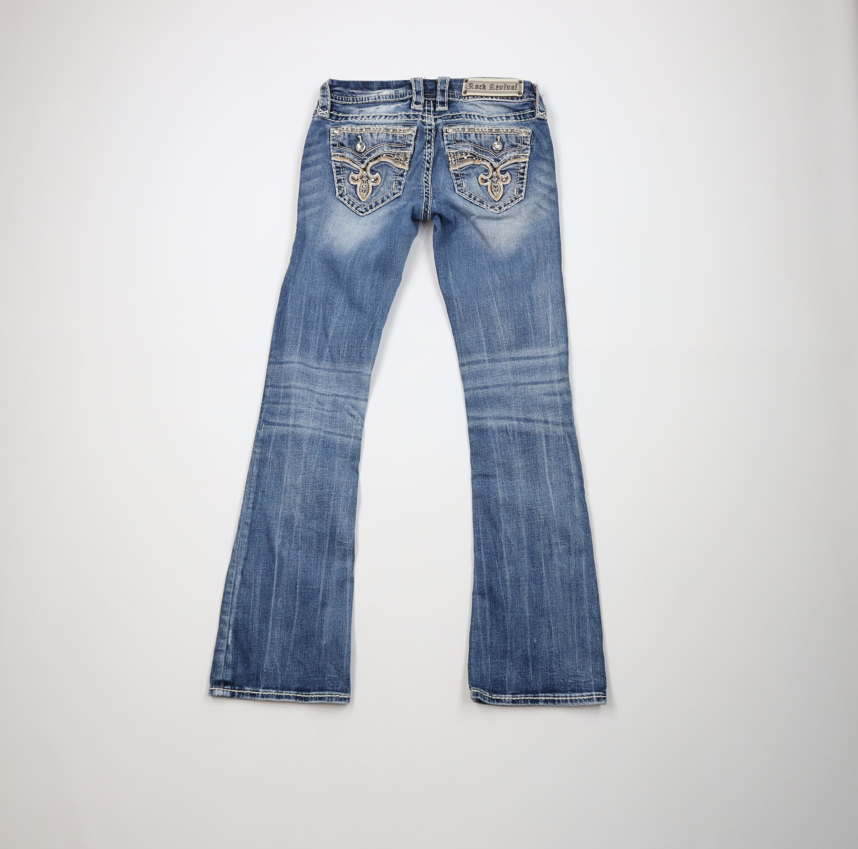 Rock Revival Rock Revival MMA Yui Bootcut Flared Stretch Denim Jeans Size 26" / US 2 / IT 38 - 11 Thumbnail