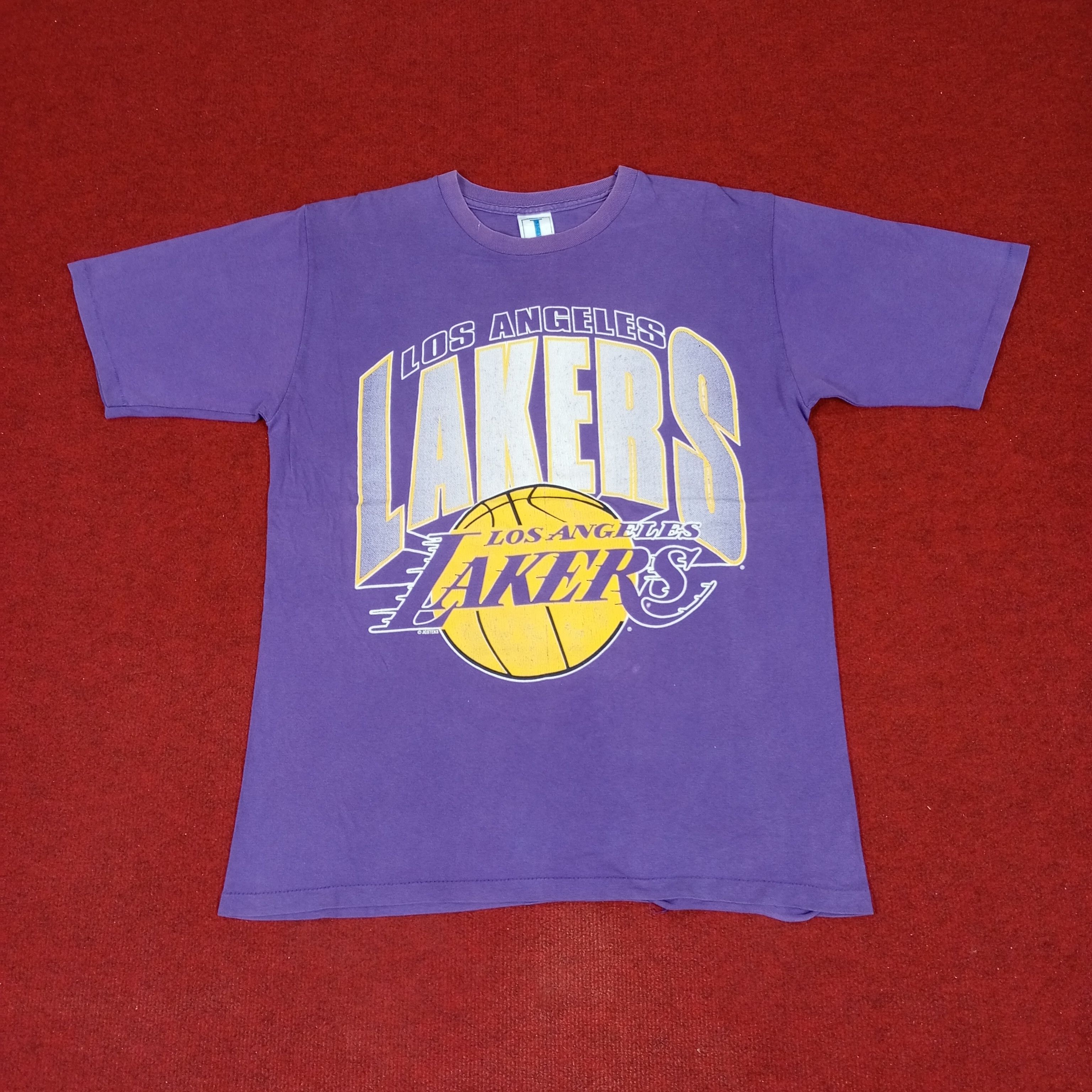 NBA × Vintage Lakers Los Angeles Basketball NBA Team Vintage Tshirt Size US L / EU 52-54 / 3 - 1 Thumbnail