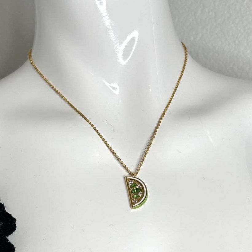 Kate Spade Kate Spade Lime Mini Pendant Necklace Size ONE SIZE - 1 Thumbnail