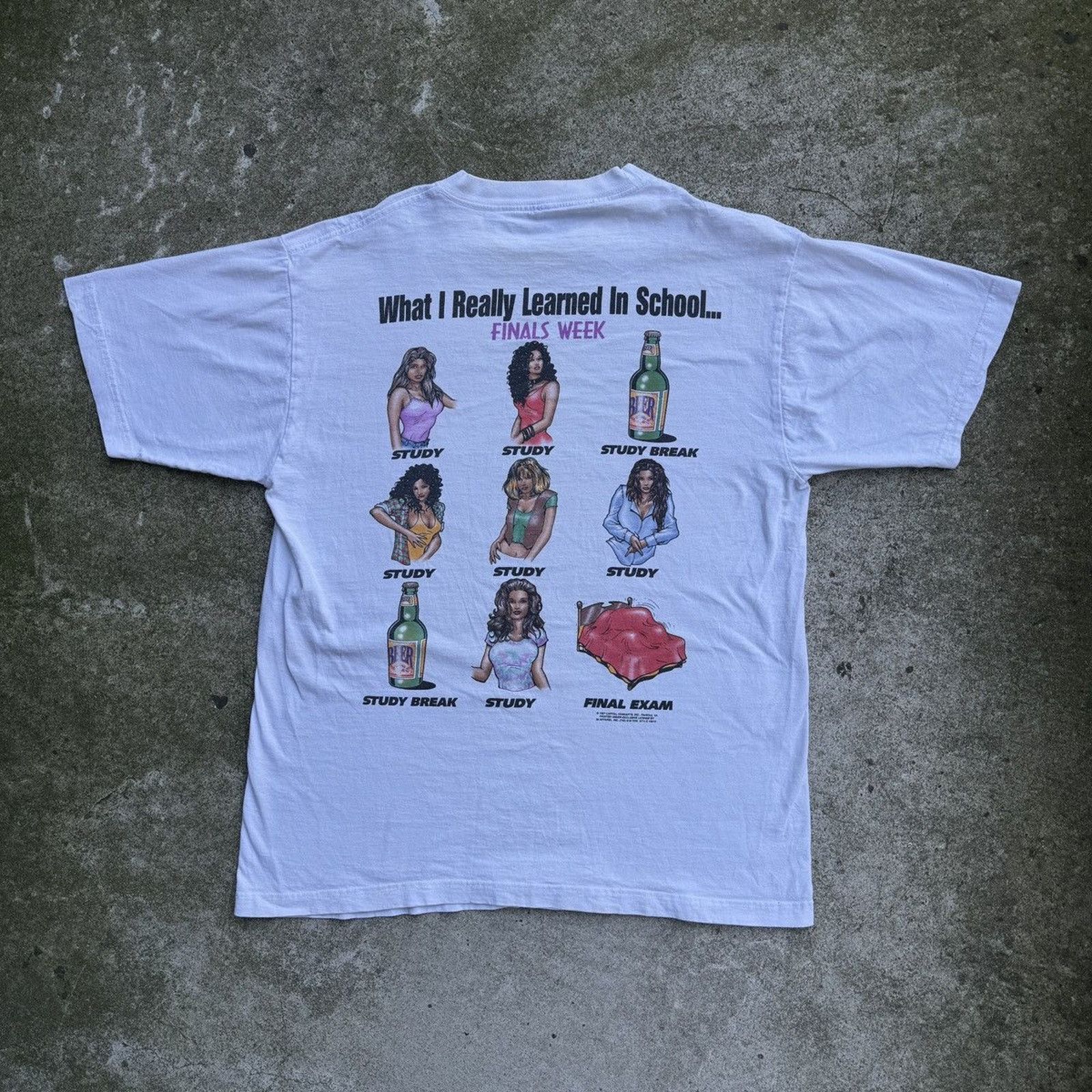 Finals Week Sex Shirt ERD Grunge Thrashed Faded Distressed