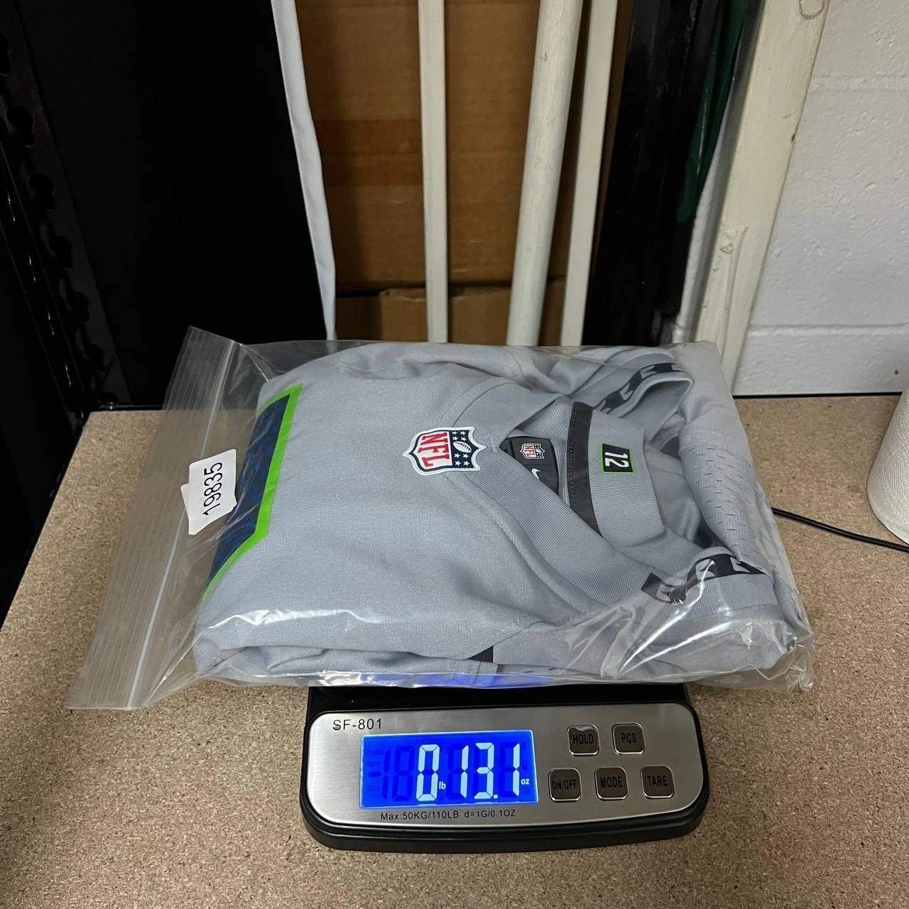Nike Nike Jersey Men Gray Seattle Seahawks Wilson #3 NFL New 2XL Size US XXL / EU 58 / 5 - 8 Thumbnail