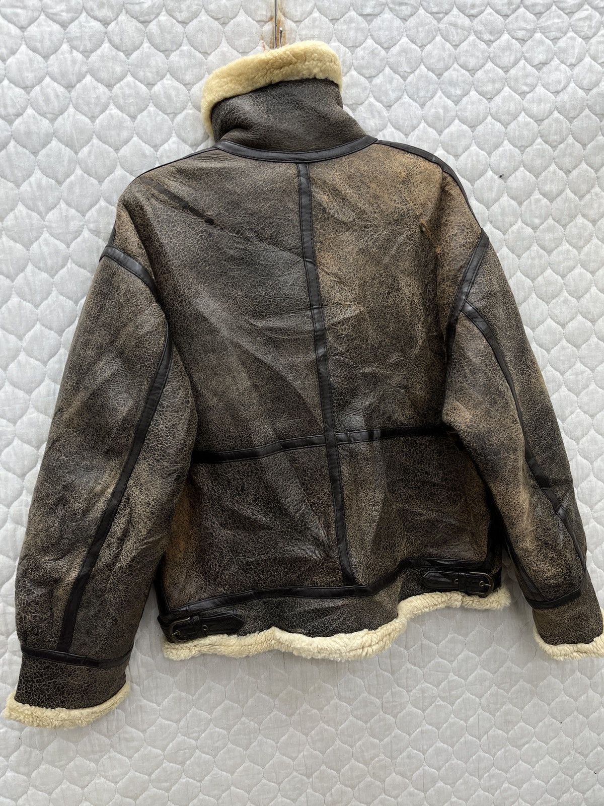 Genuine Leather 🔥🔥🔥STEALS VTG B3 US ARMY MILITARY SHEEPSKIN JACKET Size US M / EU 48-50 / 2 - 18 Thumbnail