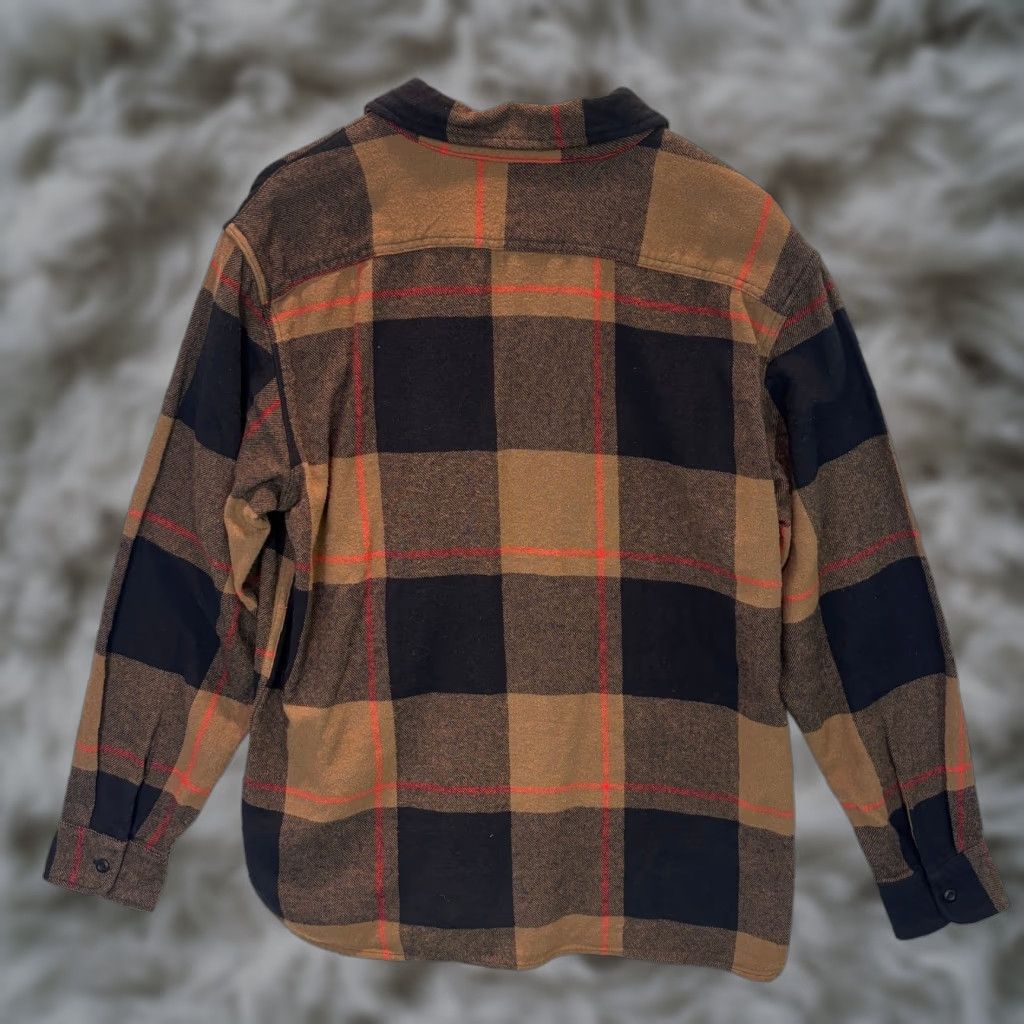 Levi's Levi's Shirt Mens Medium Brown Black Plaid The Worker Relaxed Fit Flannel NWT Size US M / EU 48-50 / 2 - 1 Thumbnail