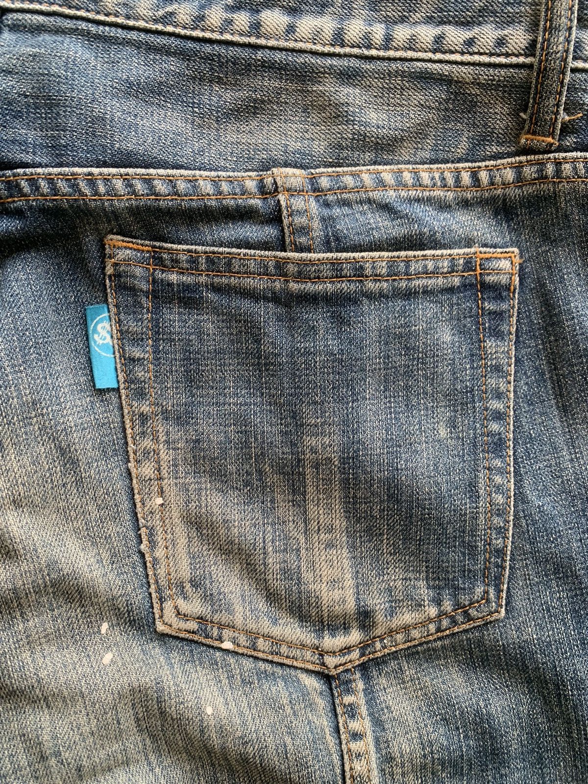 Japanese Brand Swagger japan beautiful faded design jeans Size US 35 - 11 Thumbnail