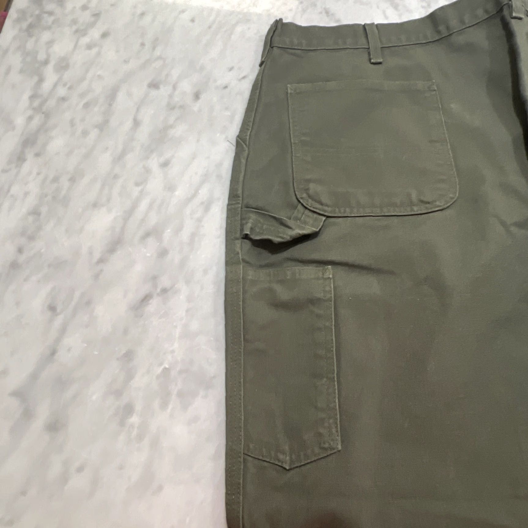 Carhartt Carhartt Jeans Men 44x30 Green Denim Dungaree Carhartt Straight 5-Pocket Regular Belt Loops Mid Rise Comfort Easy Care Jeans Mens Size US 44 / EU 60 - 6 Thumbnail