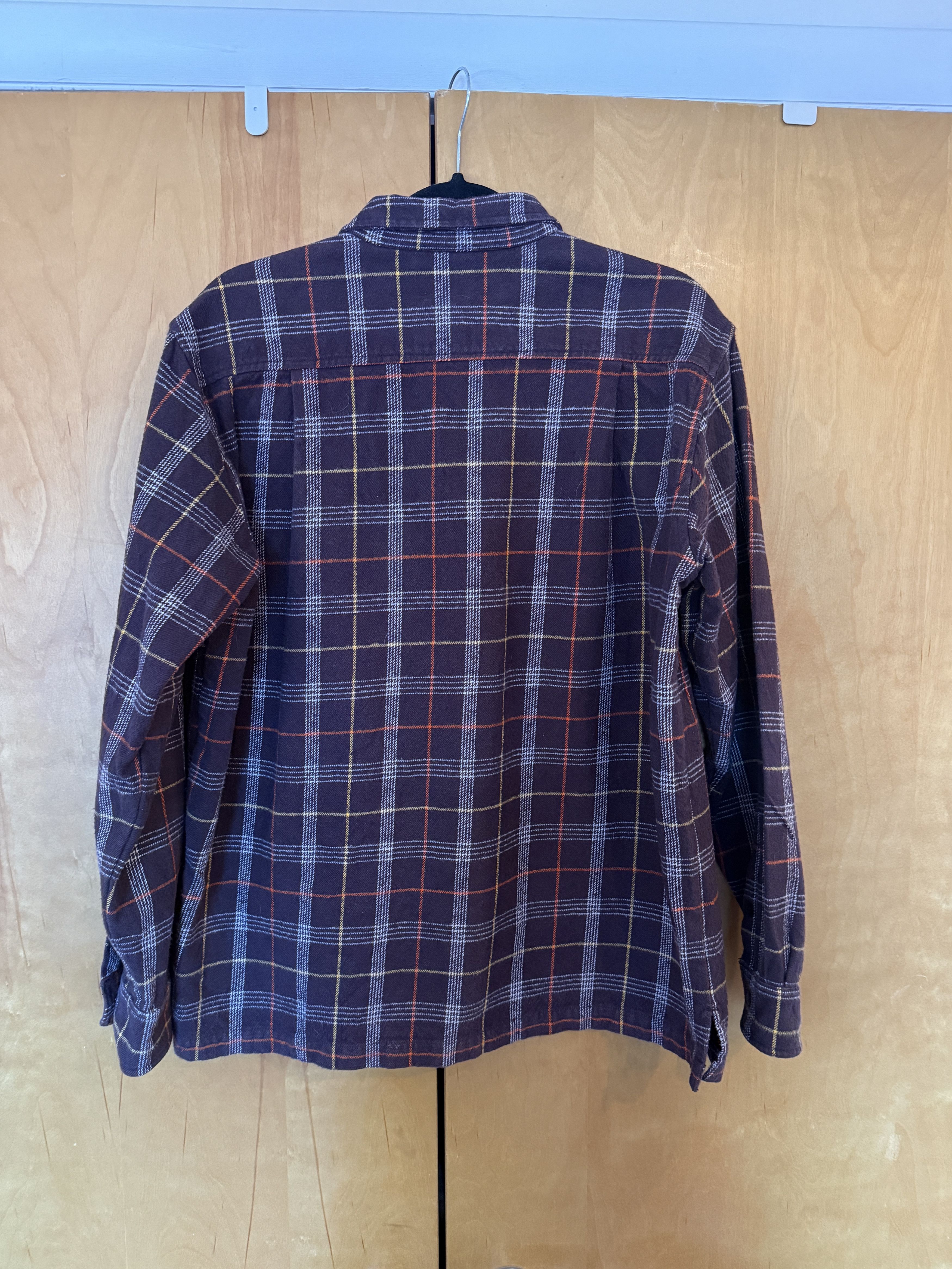 18 East - Brown Flannel, Half Zip (Large)
