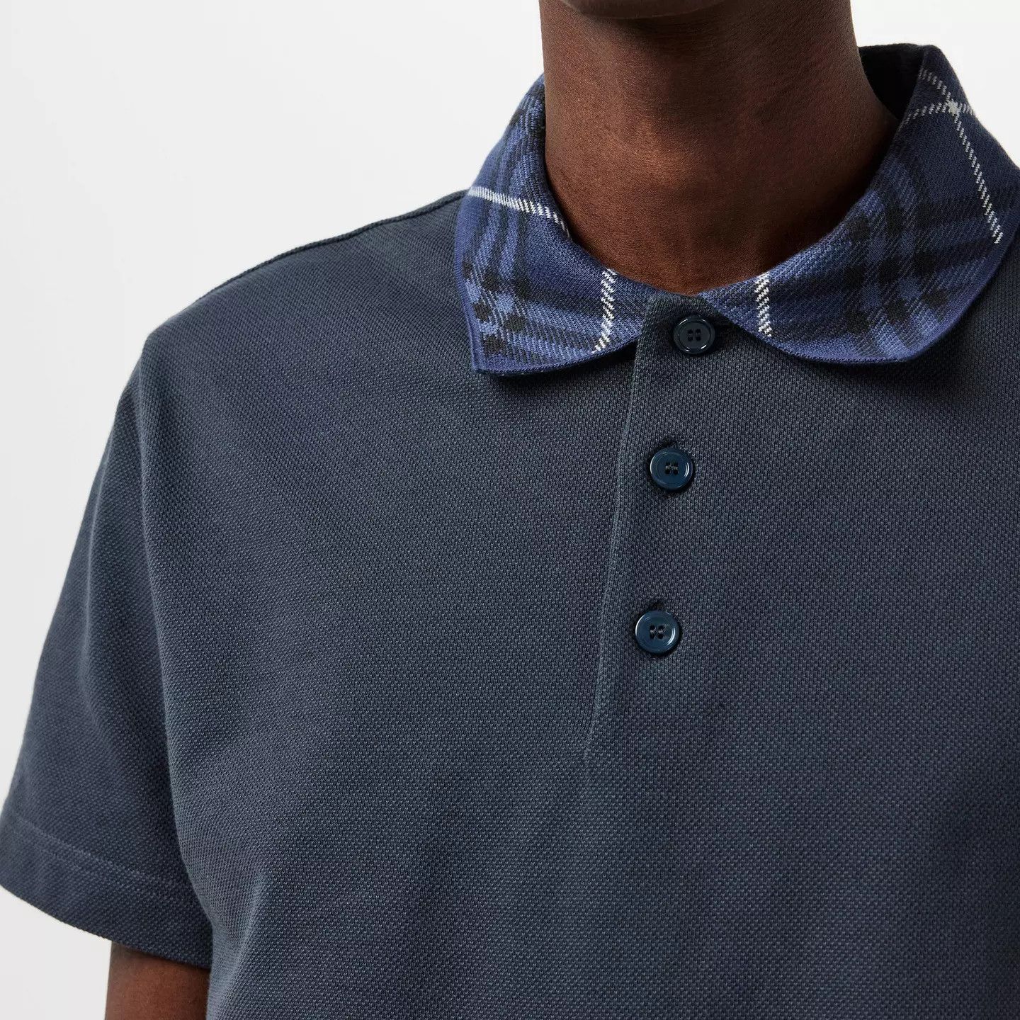 Burberry o1g2r1mq0426 Check Short Sleeve Polo Shirt in Magnet Size US M / EU 48-50 / 2 - 5 Thumbnail