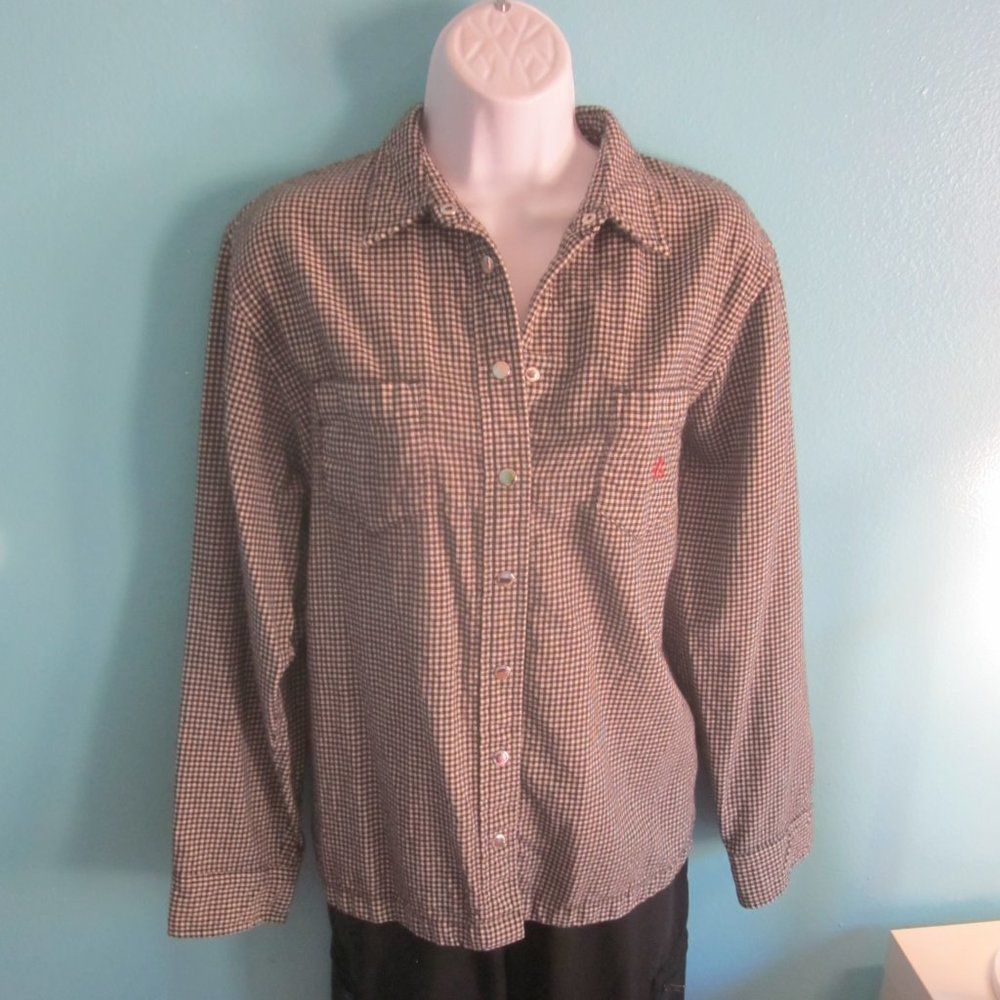 Ralph Lauren Vintage Houndstooth Check Ralph Lauren Womens Wool Shirt Size L Size L / US 10 / IT 46 - 1 Thumbnail