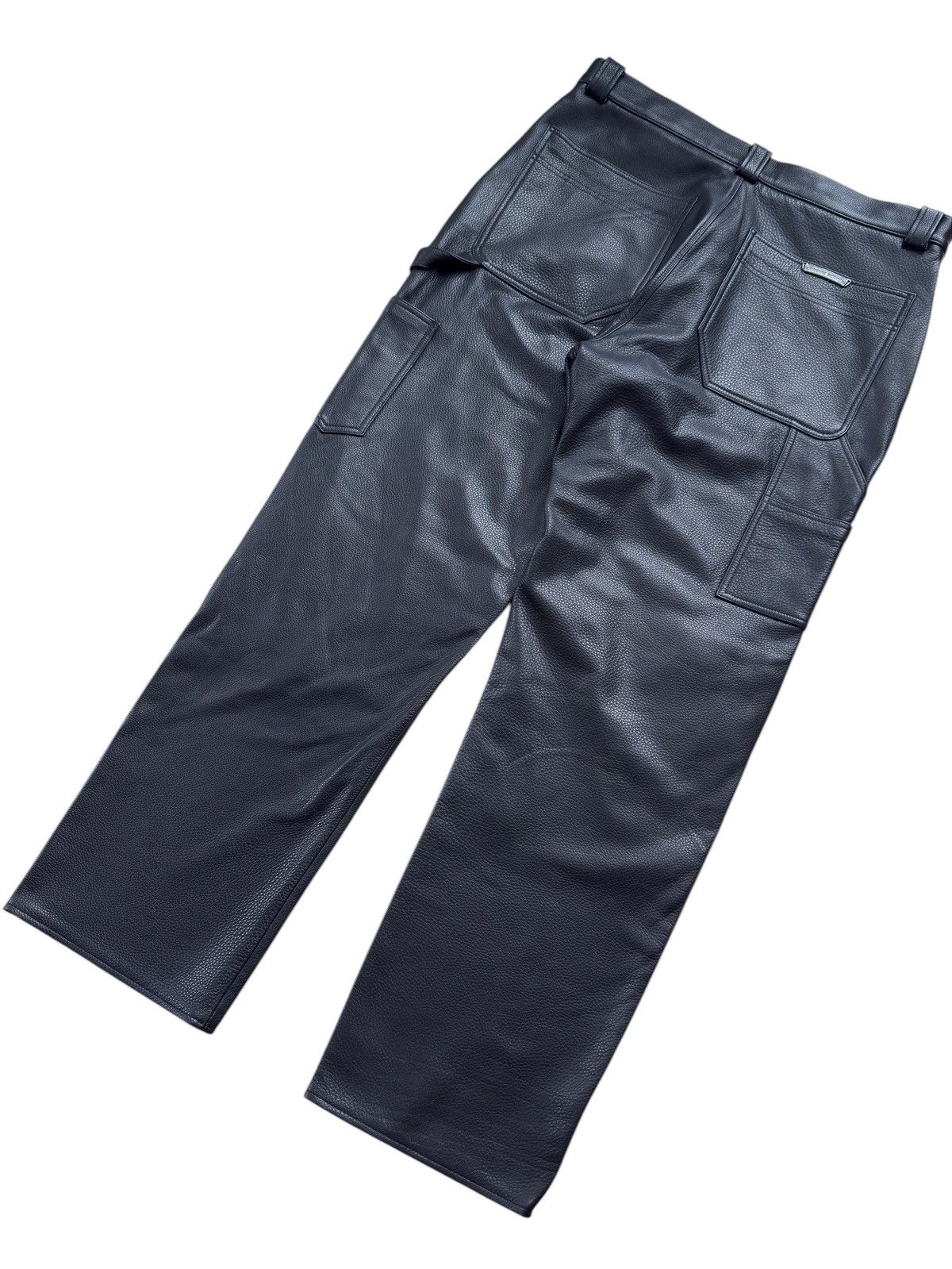 Chrome Hearts Chrome Hearts St.Barth Exclusive Leather FleurKnee Carpenter Size US 36 / EU 52 - 4 Thumbnail