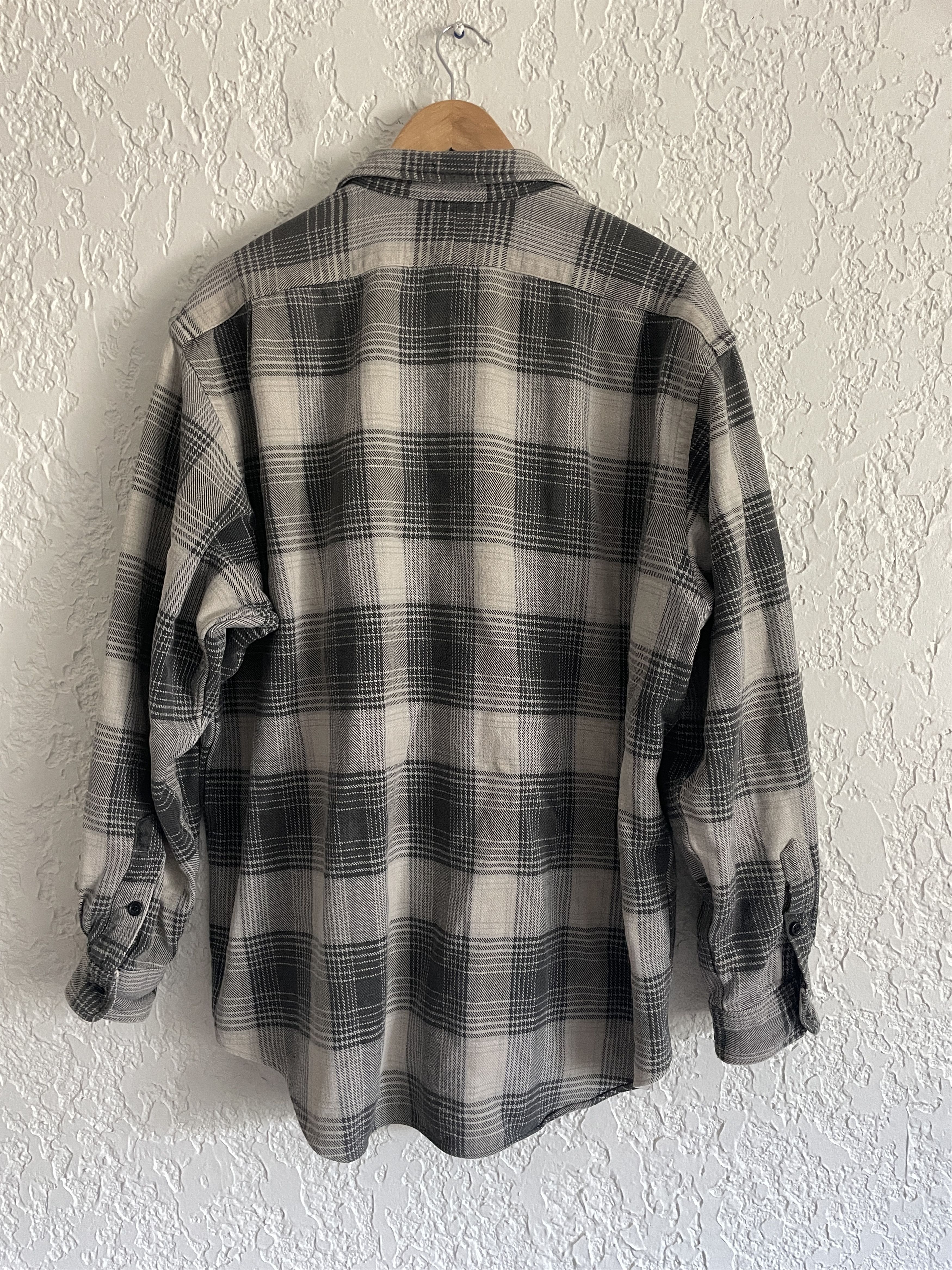 RRL Ralph Lauren 🔥 RRL® Ralph Lauren RARE 90s Shadow Plaid Western Flannel Size US XXL / EU 58 / 5 - 7 Thumbnail