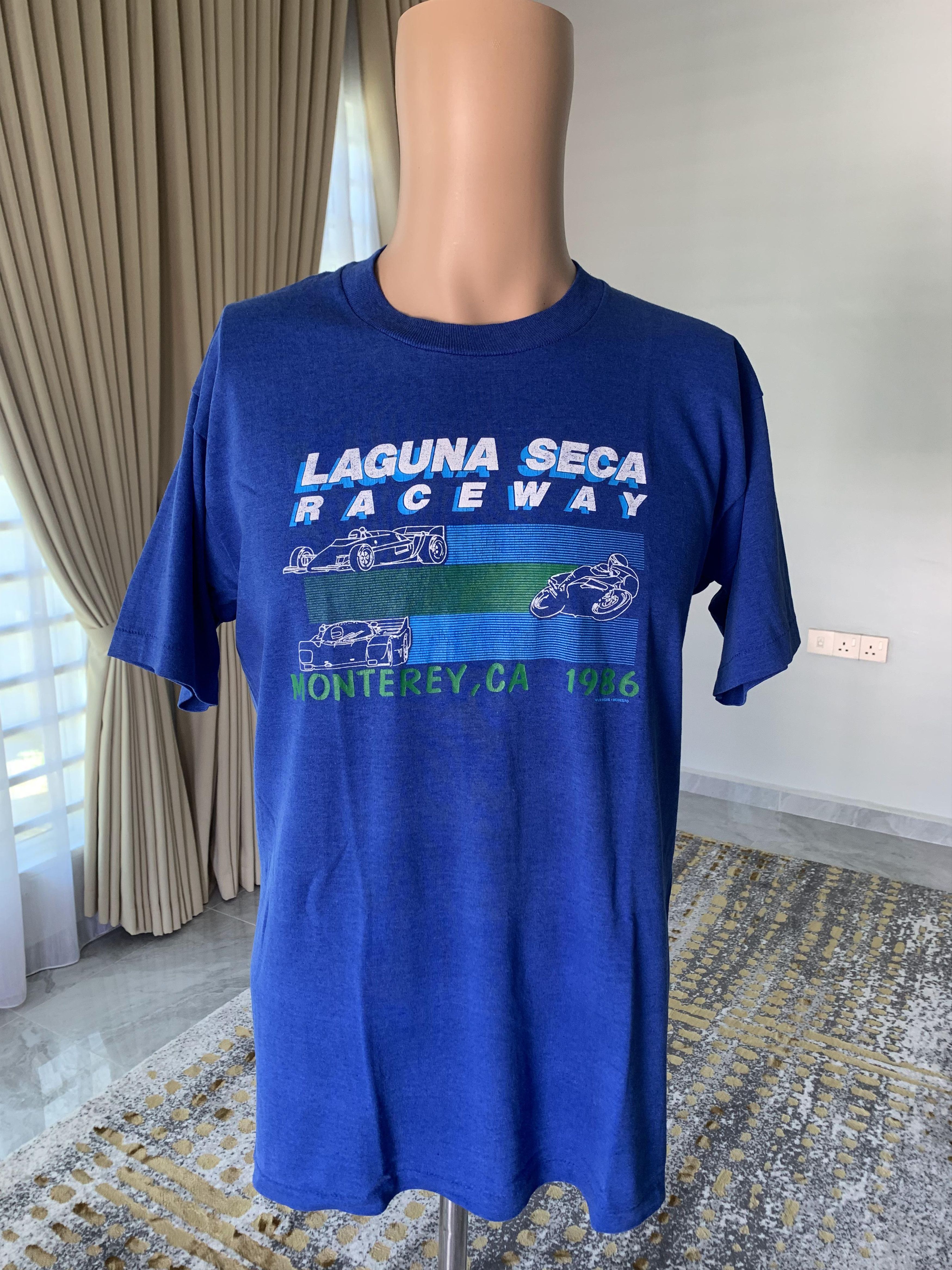 Anvil × Vintage Vintage 80s Laguna Seca Race Way Monterey modesto Size US L / EU 52-54 / 3 - 1 Thumbnail