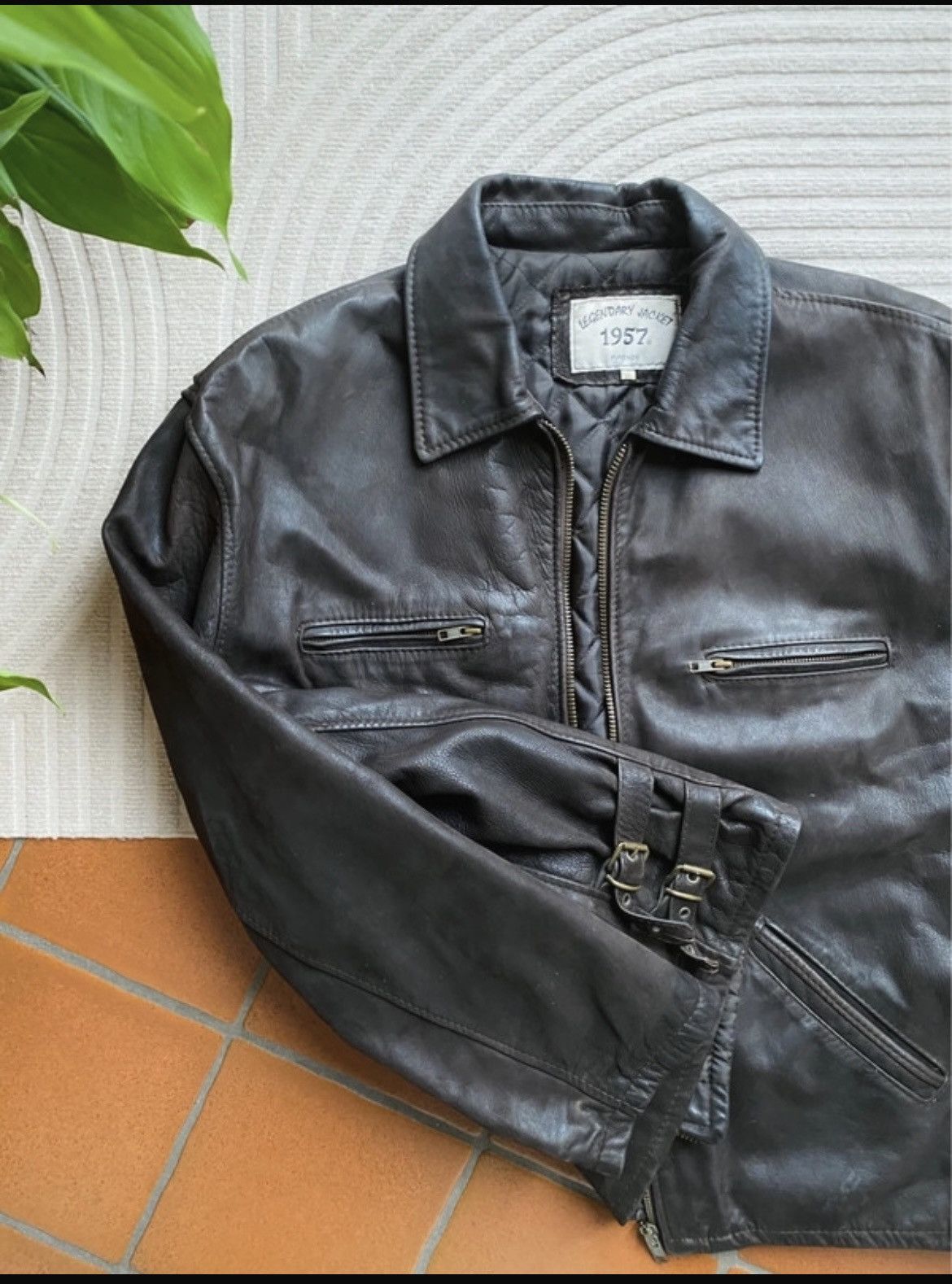 Vintage Vintage Leather Jacket XL Size US XL / EU 56 / 4 - 2 Thumbnail