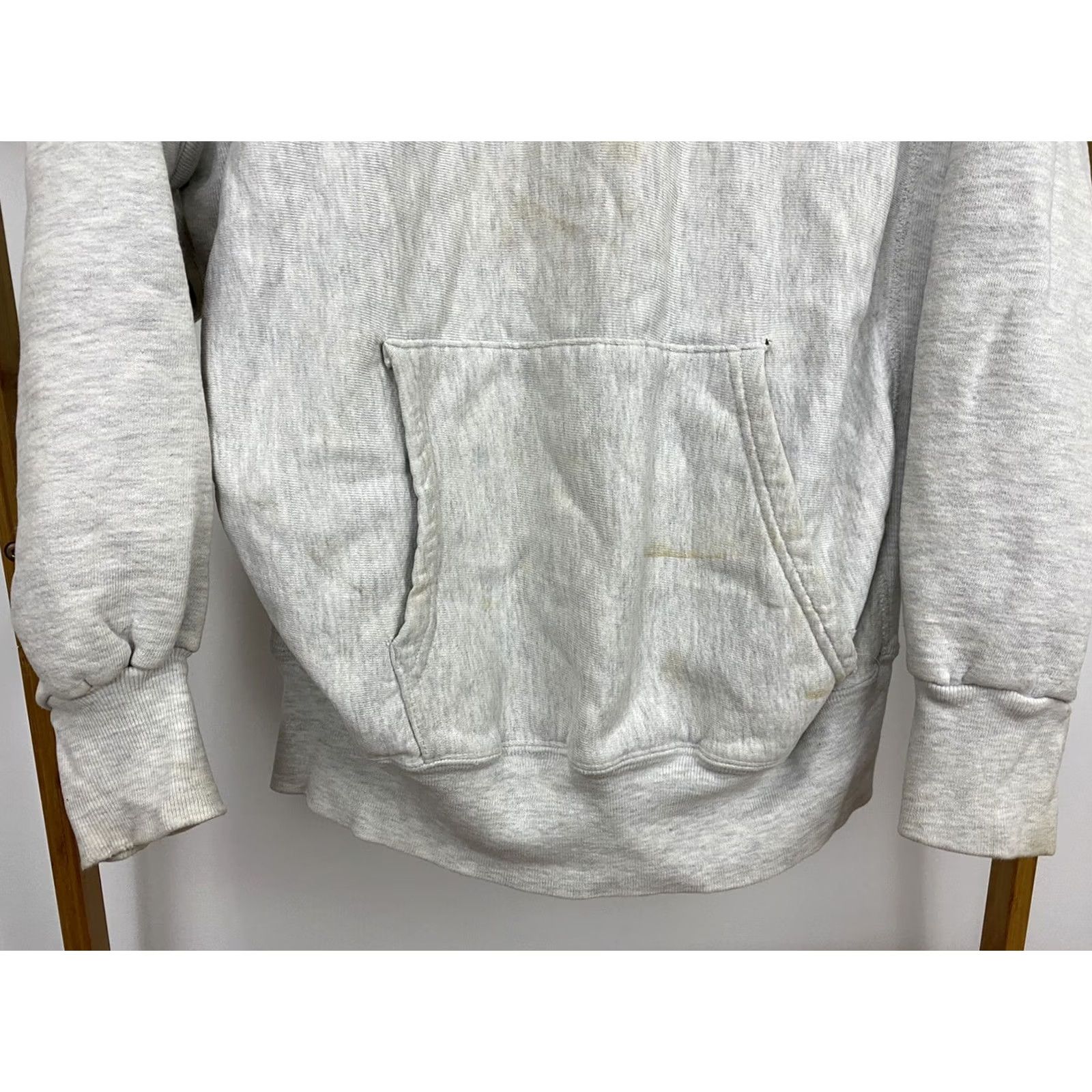 Vintage VTG US Navy Naval Academy Crest Reverse Weave Hoodie Sweatshirt Distressed L USA Hoodie Mens Large Heather Gray Reversible USA Flag Theme Size US L / EU 52-54 / 3 - 5 Thumbnail