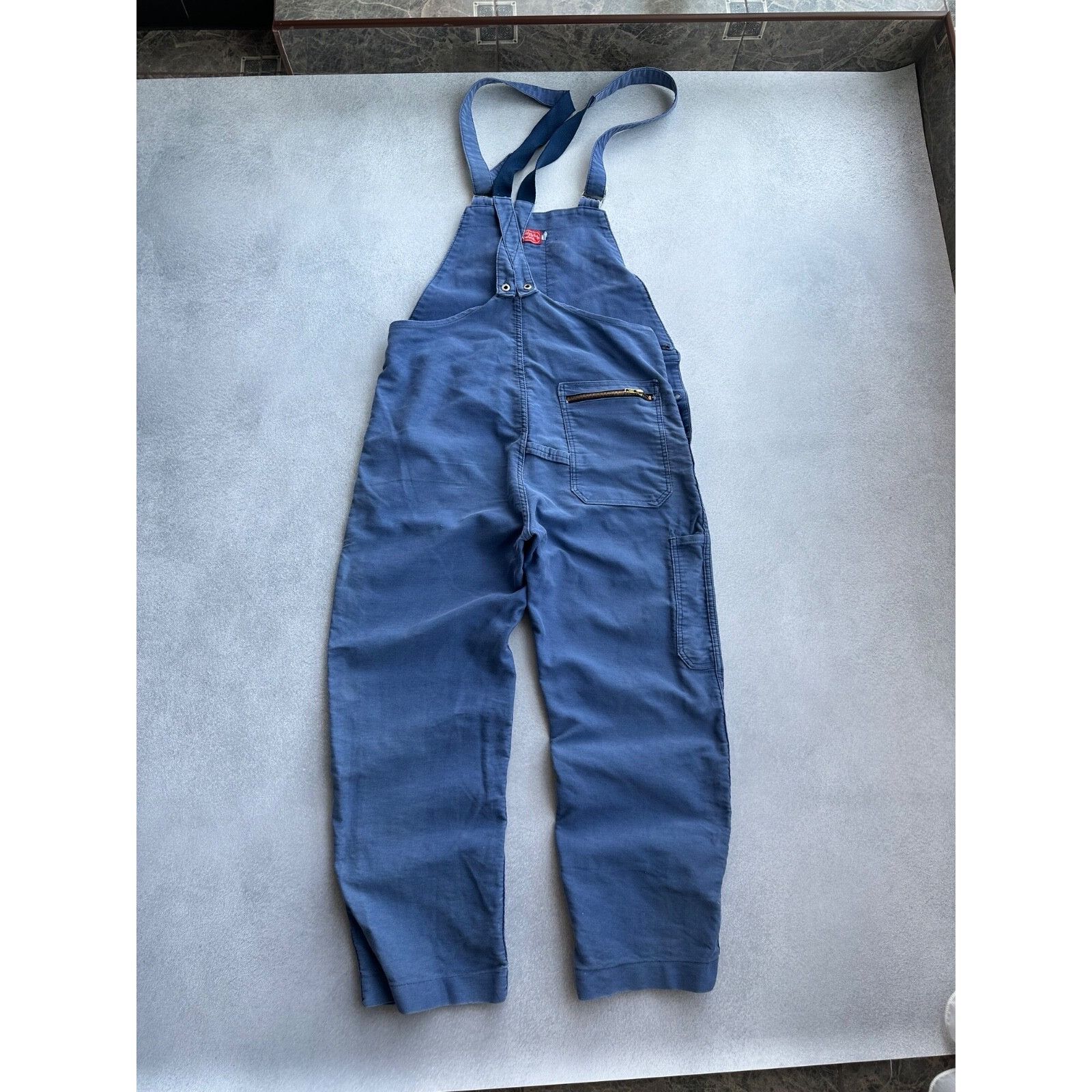 Vintage VTG Adolph Lafont French Workwear Overall Suit 60-70s Size 52L - 8 Thumbnail